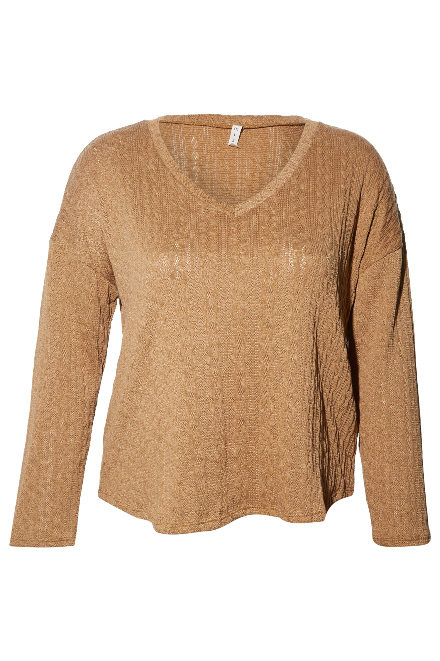 Textured Long Sleeve Top