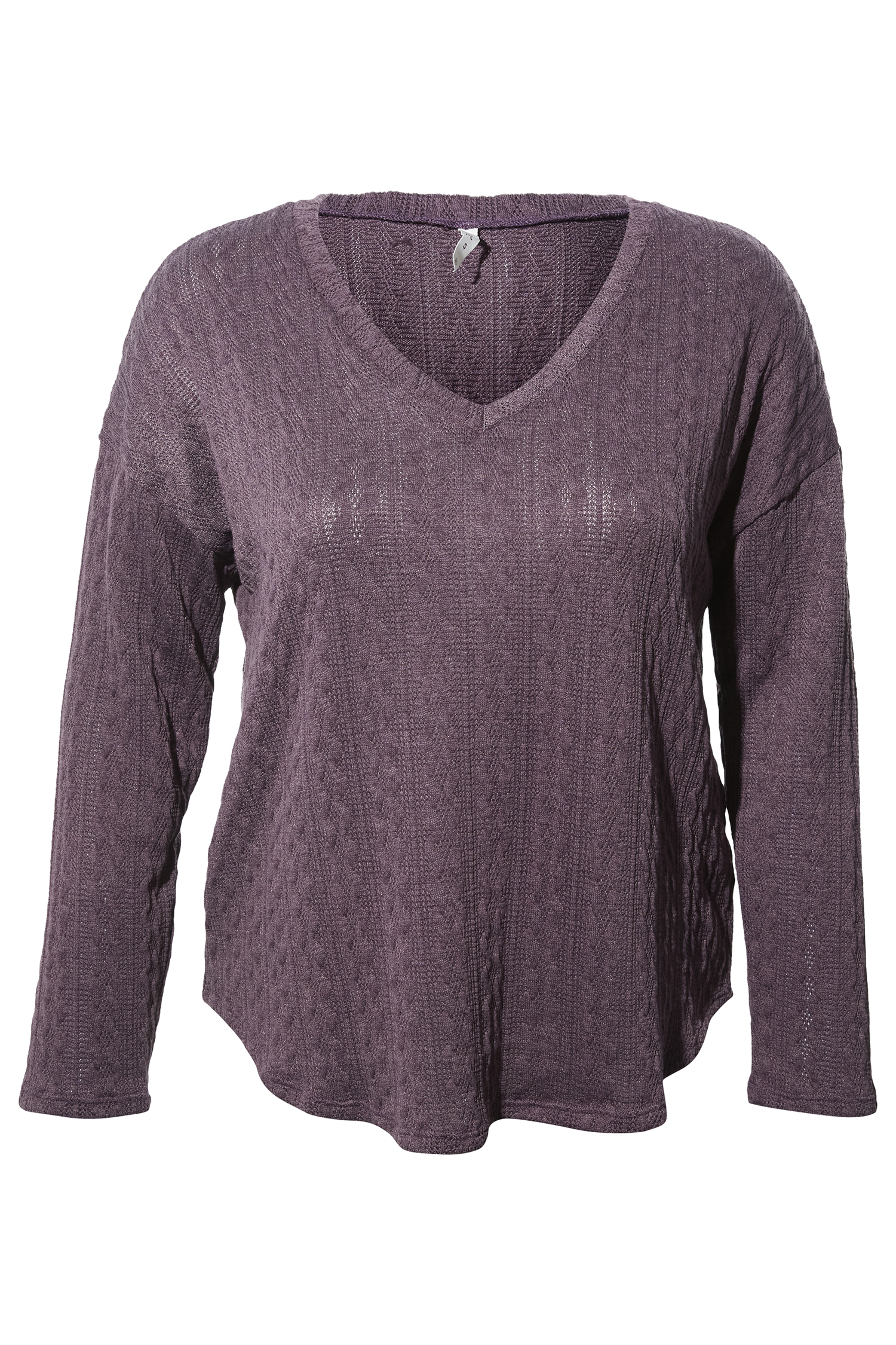 Textured Long Sleeve Top
