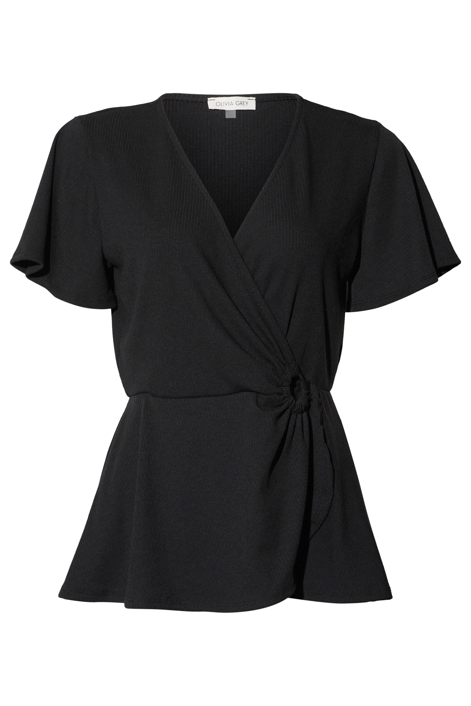 Short Sleeve Wrap Top