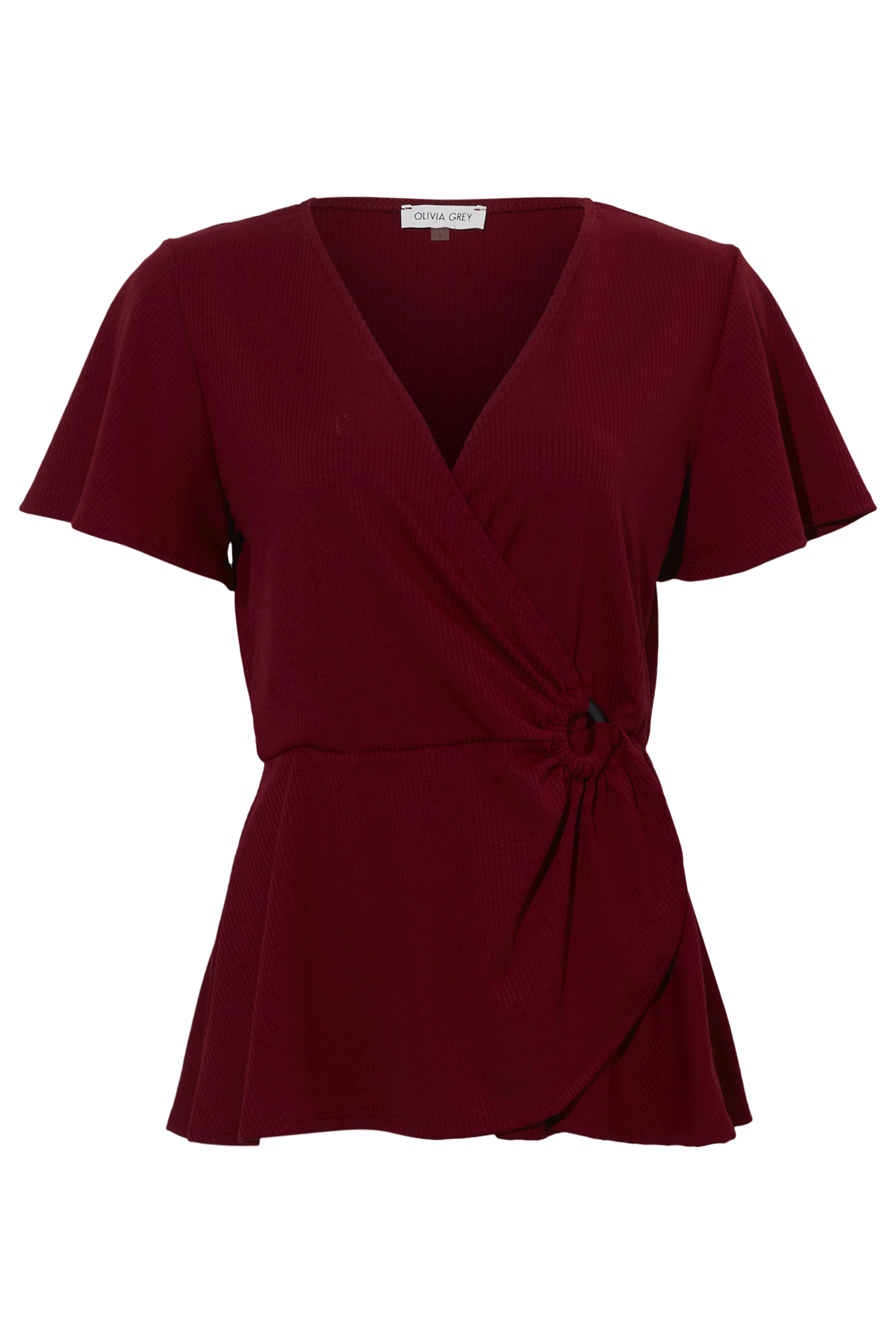 Short Sleeve Wrap Top