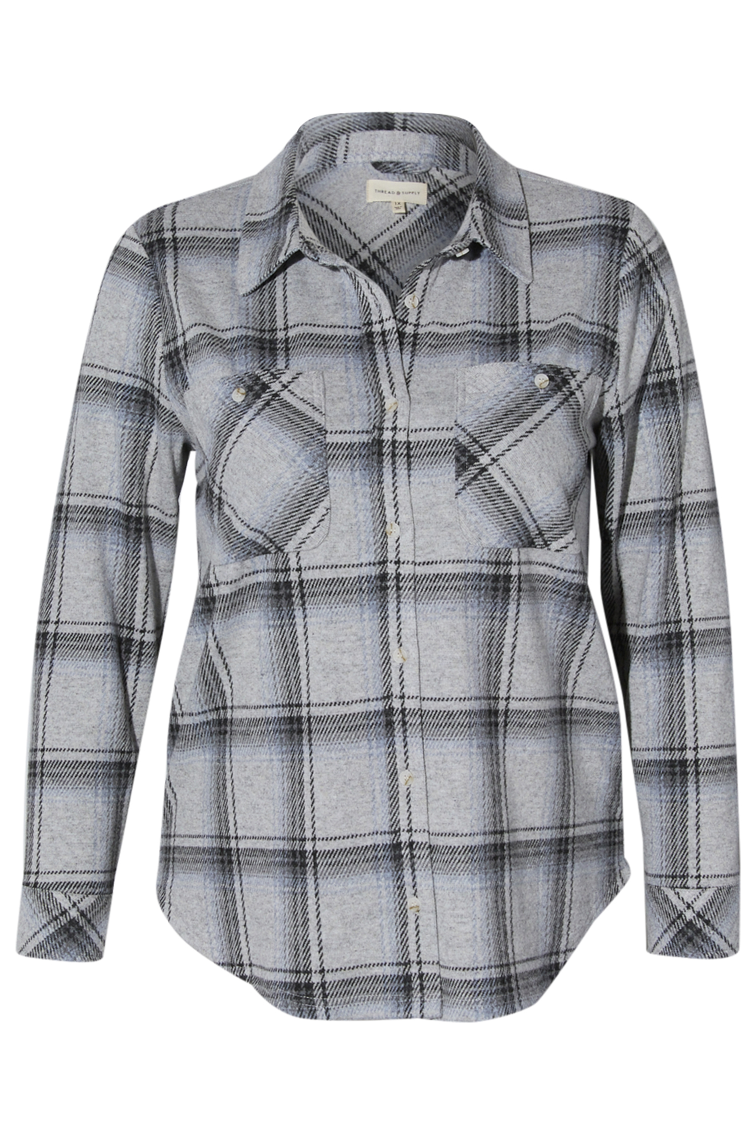 Thread & Supply Button Front Top