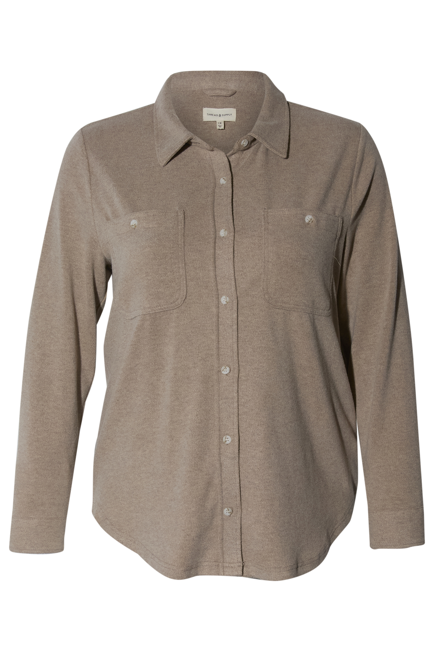 Thread & Supply Button Front Top