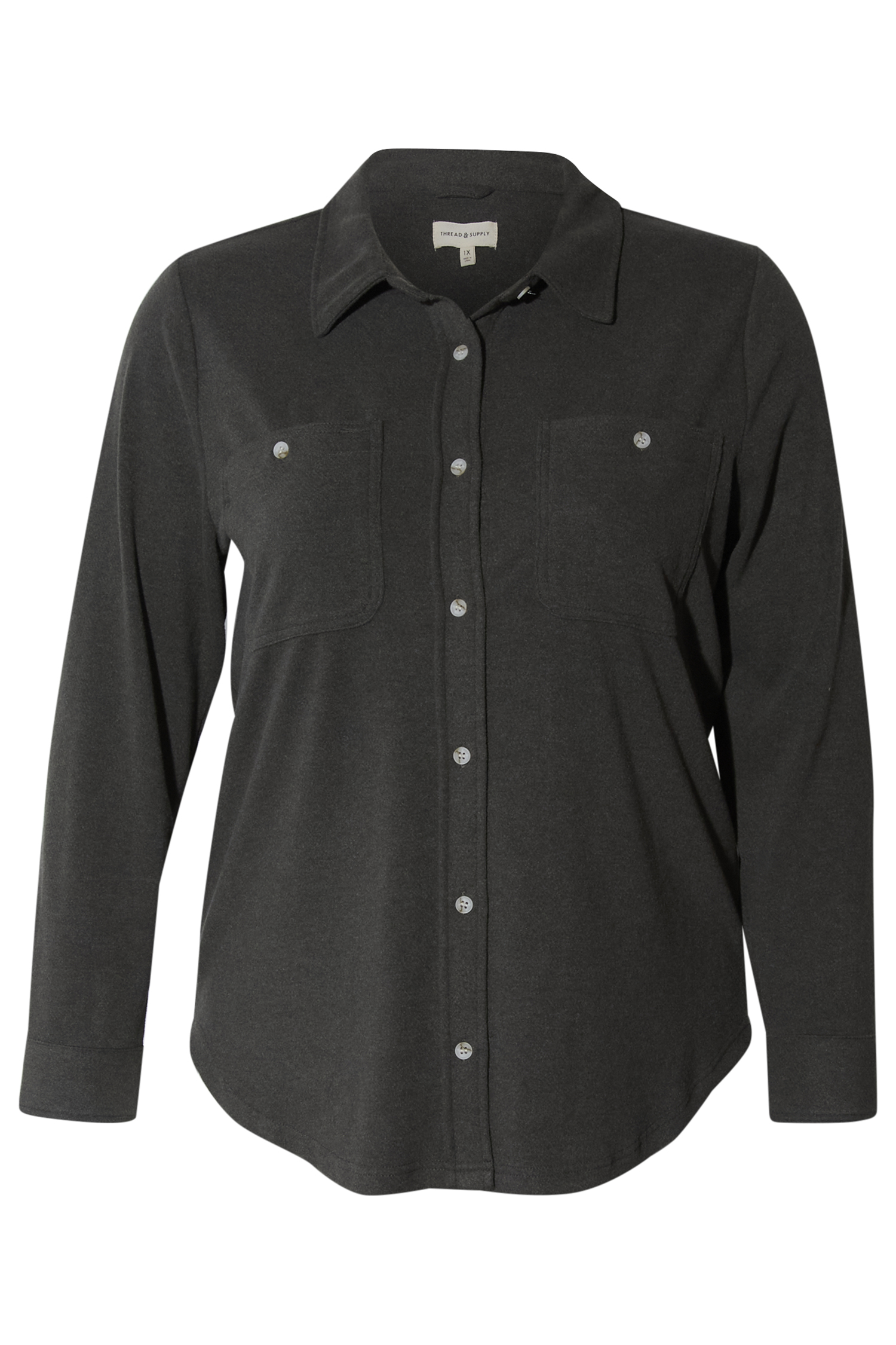 Thread & Supply Button Front Top
