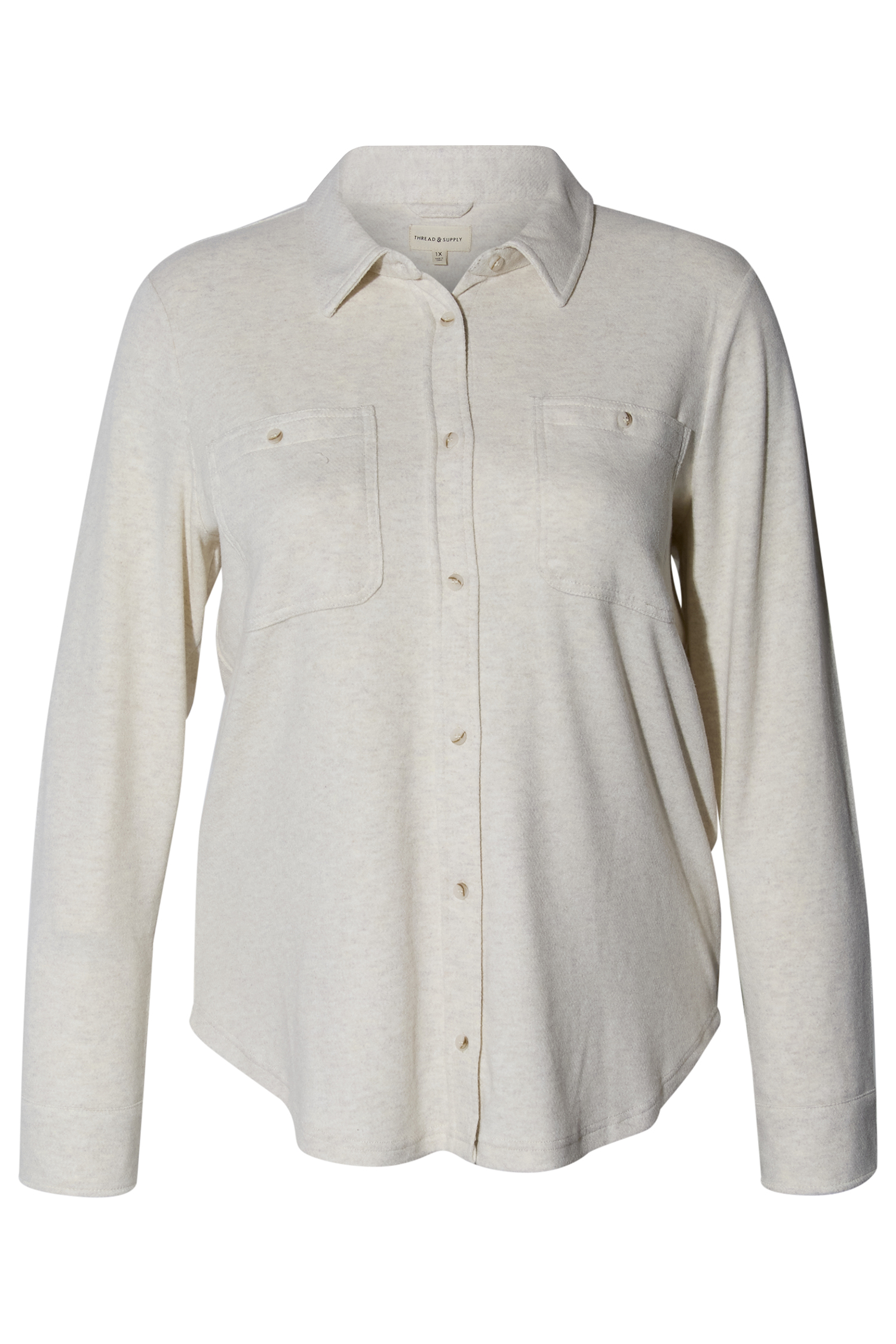 Thread & Supply Button Front Top