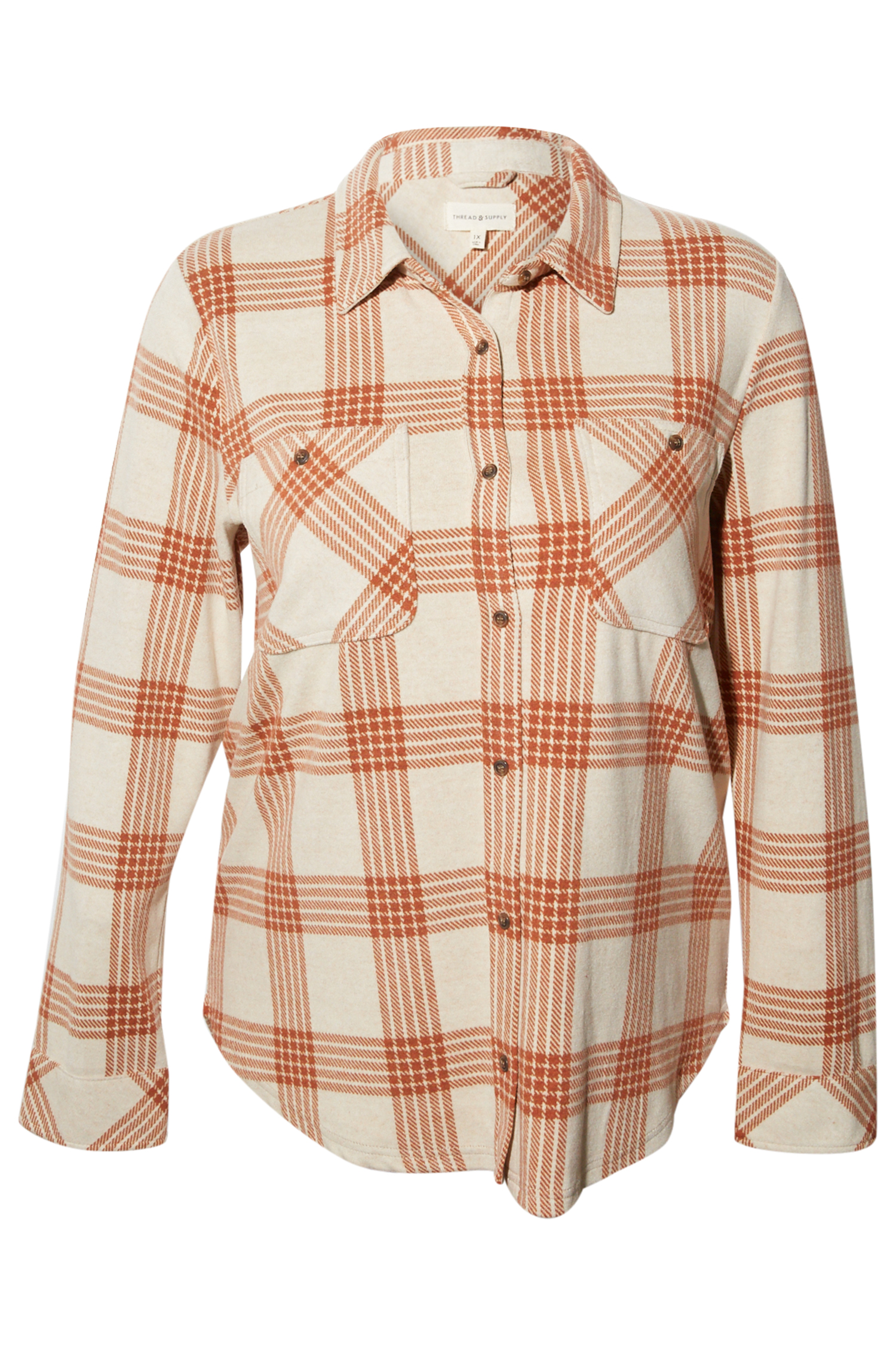 Thread & Supply Button Front Top