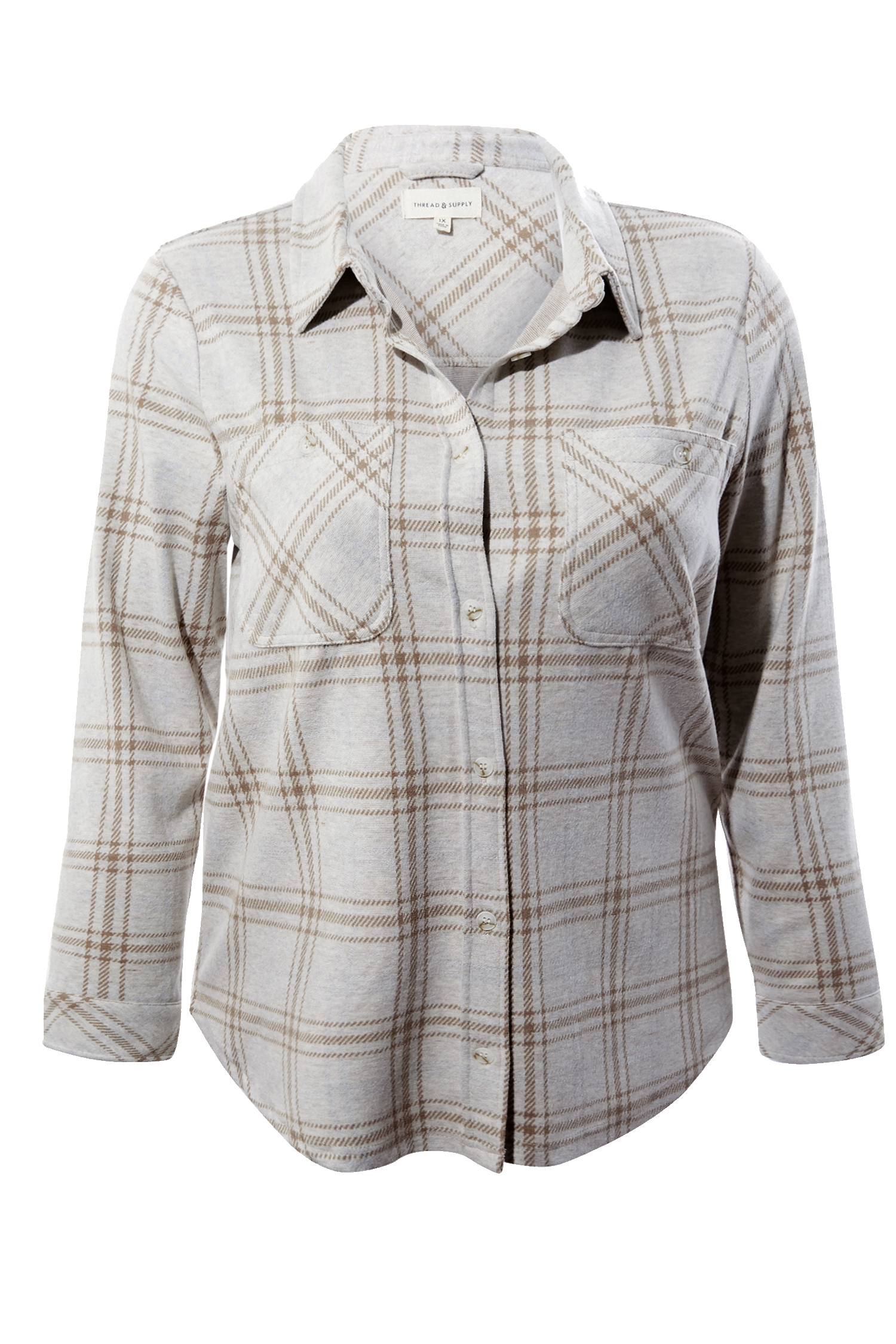 Thread & Supply Button Front Top