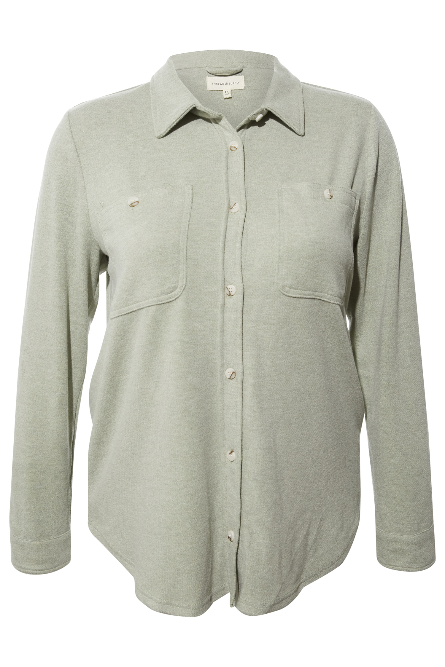 Thread & Supply Button Front Top