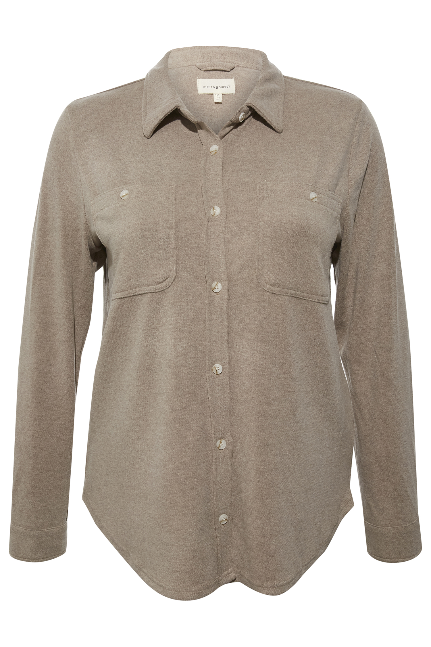 Thread & Supply Button Front Top
