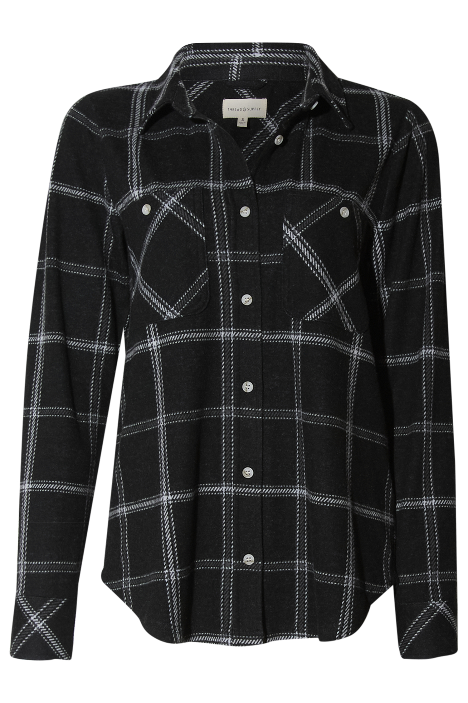 Thread & Supply Button Front Top