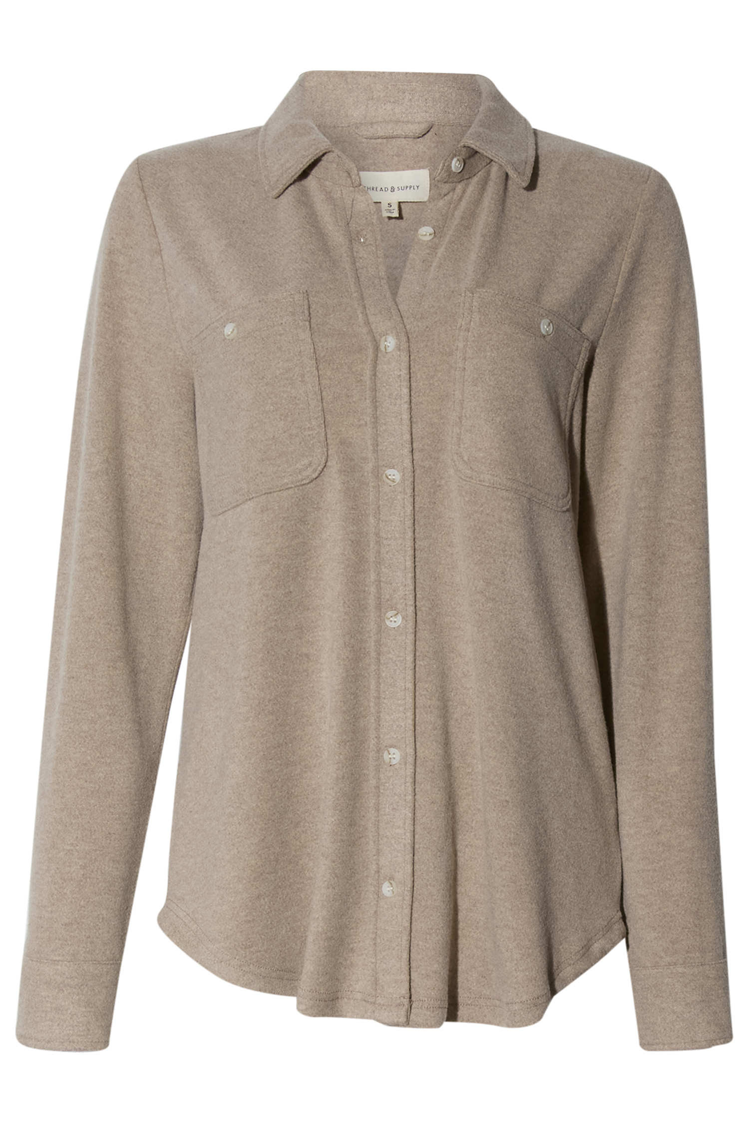 Thread & Supply Button Front Top