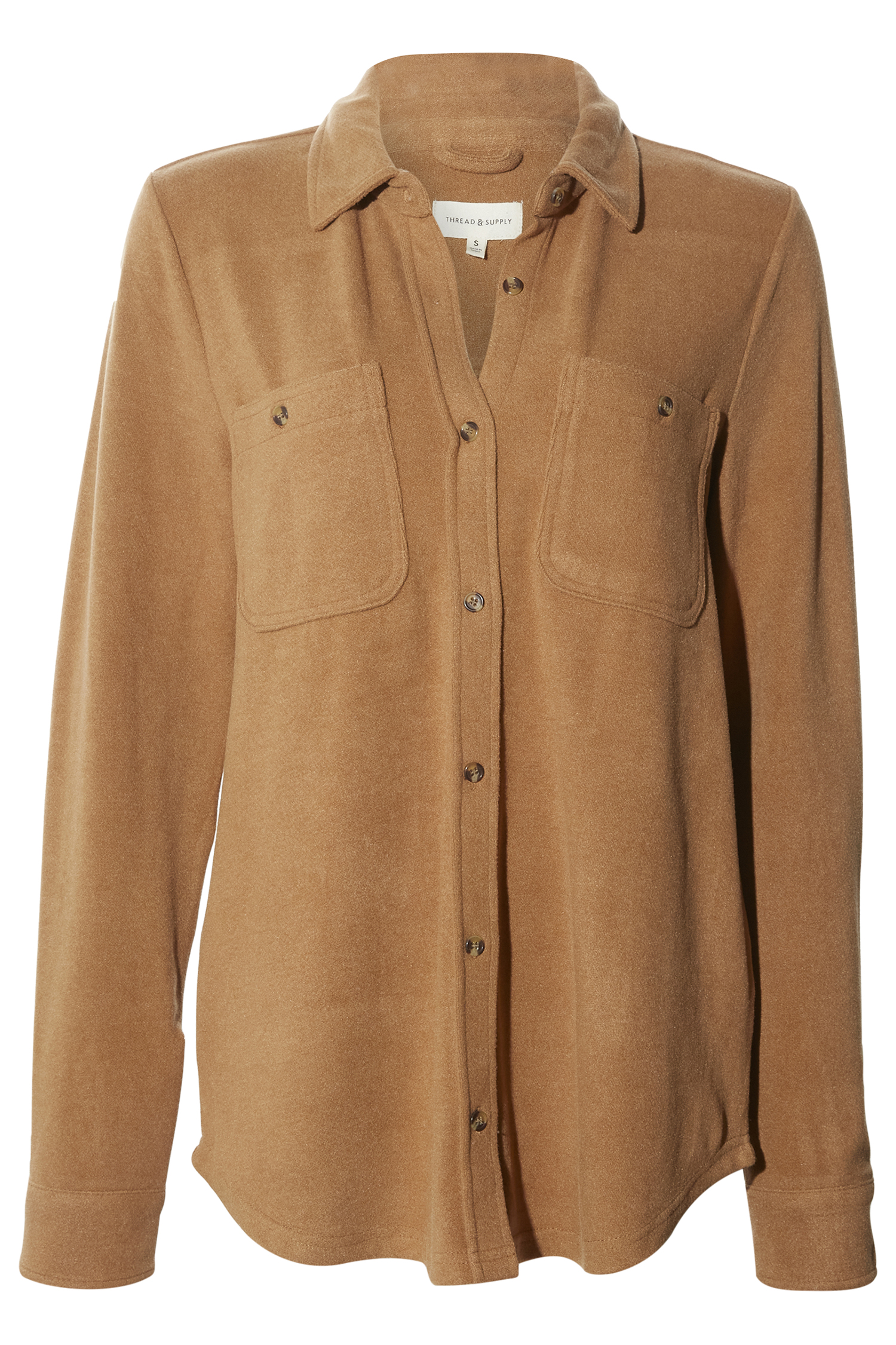 Thread & Supply Button Front Top