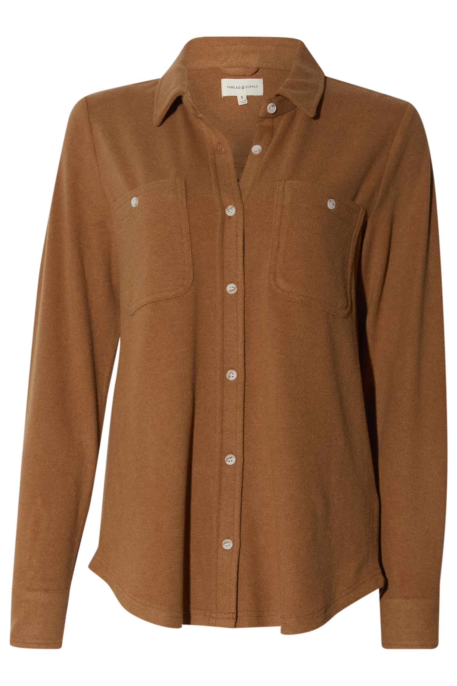 Thread & Supply Button Front Top