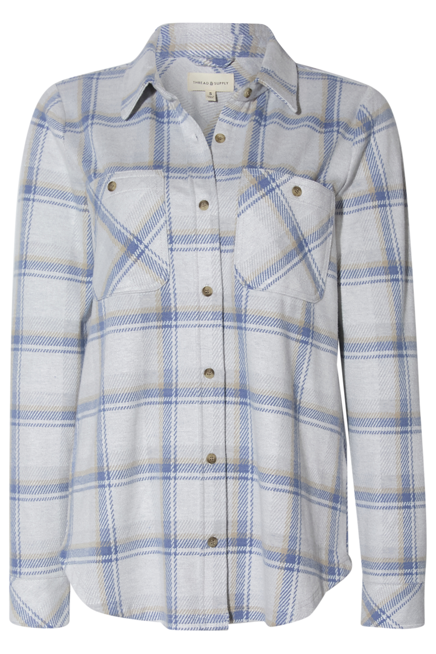 Thread & Supply Button Front Top