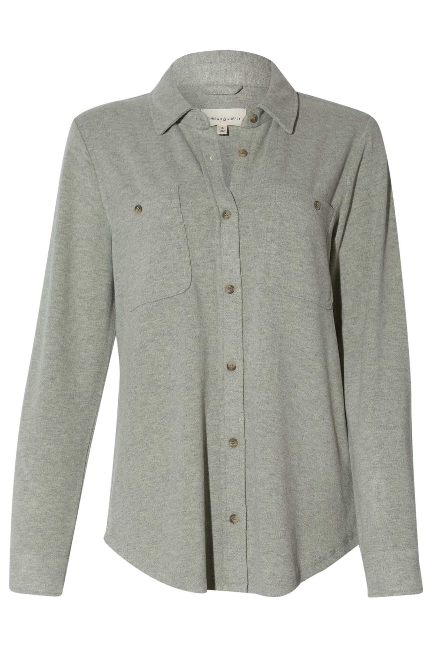 Thread & Supply Button Front Top