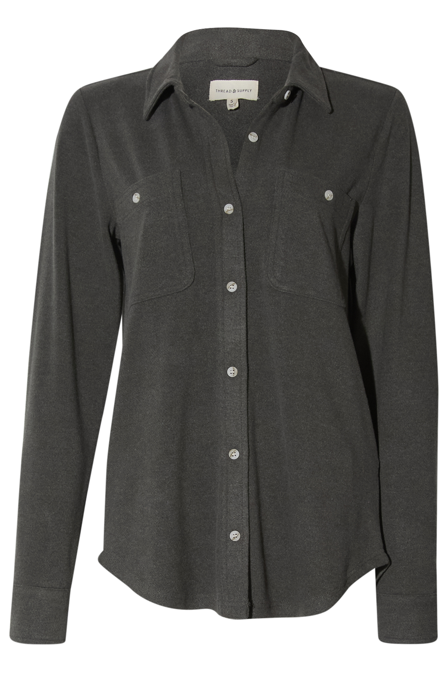 Thread & Supply Button Front Top