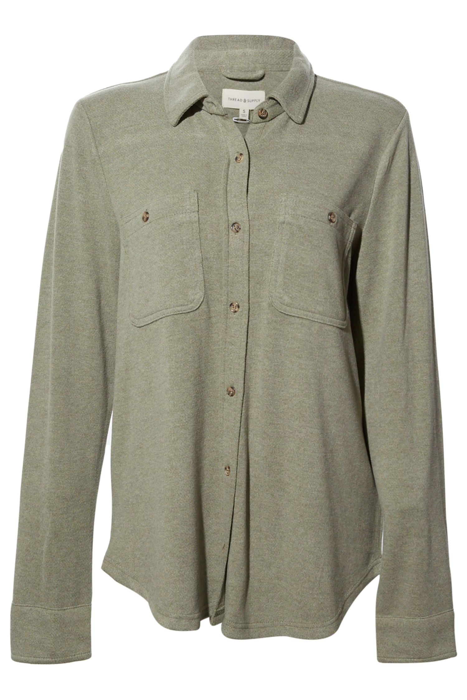 Thread & Supply Button Front Top
