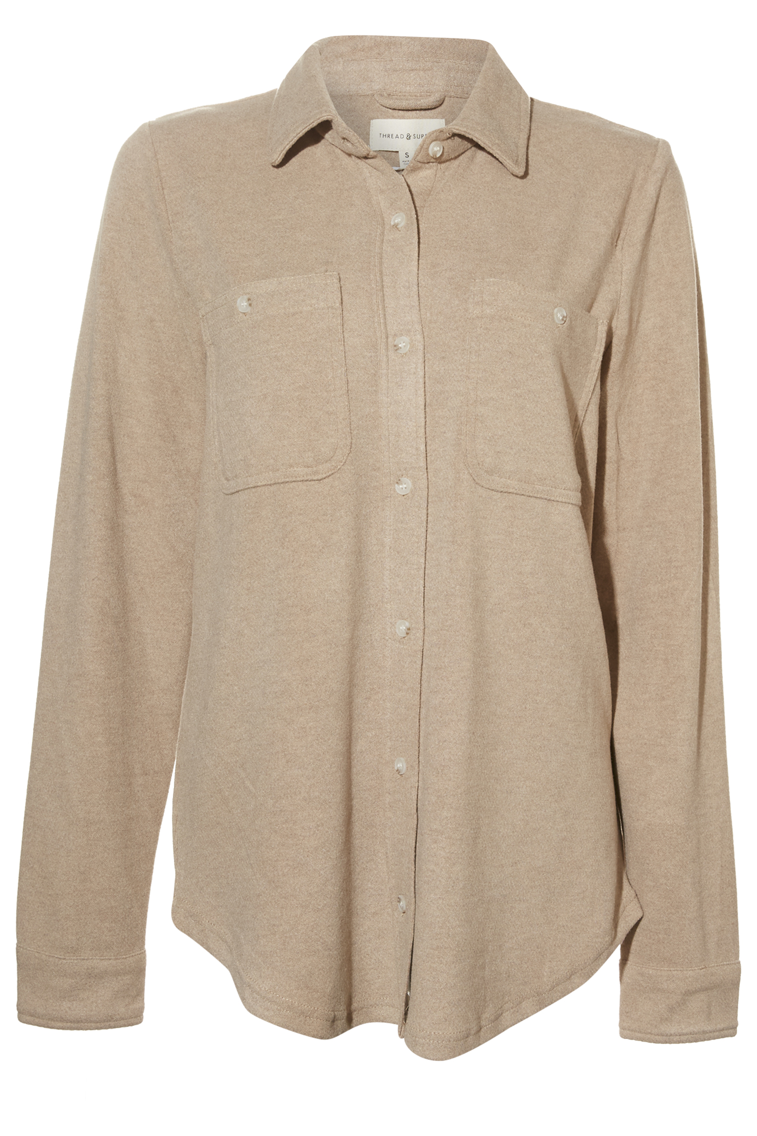 Thread & Supply Button Front Top