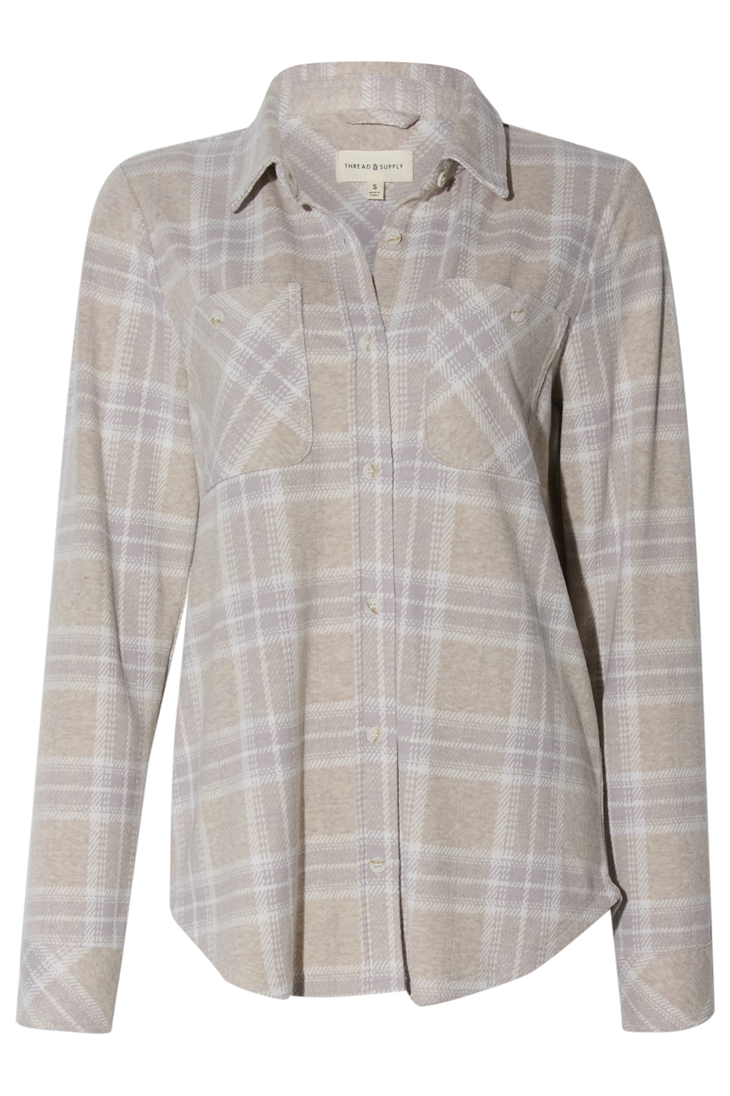 Thread & Supply Button Front Top
