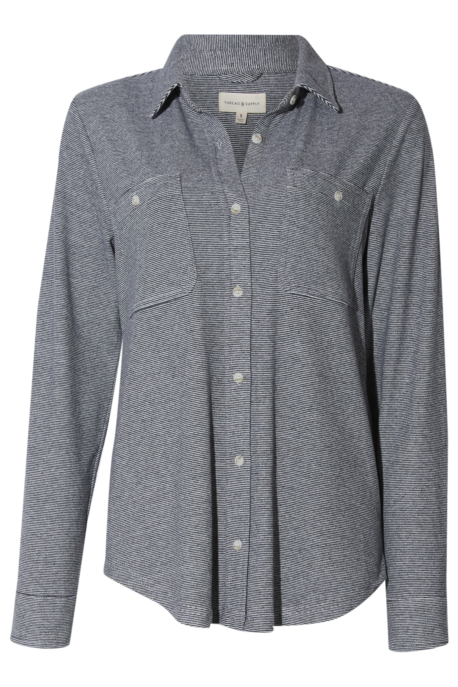 Thread & Supply Button Front Top