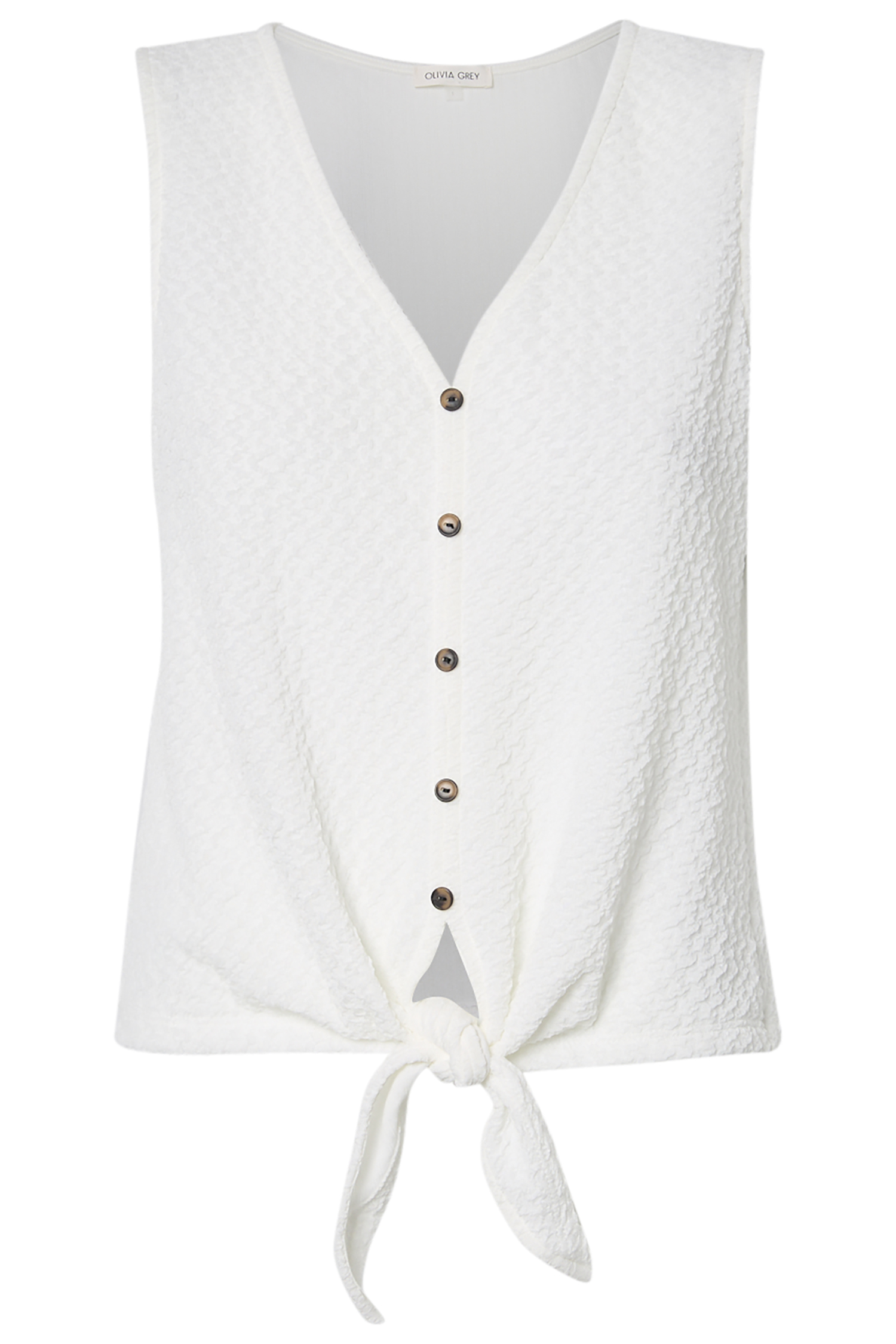 Front Tie Sleeveless Top