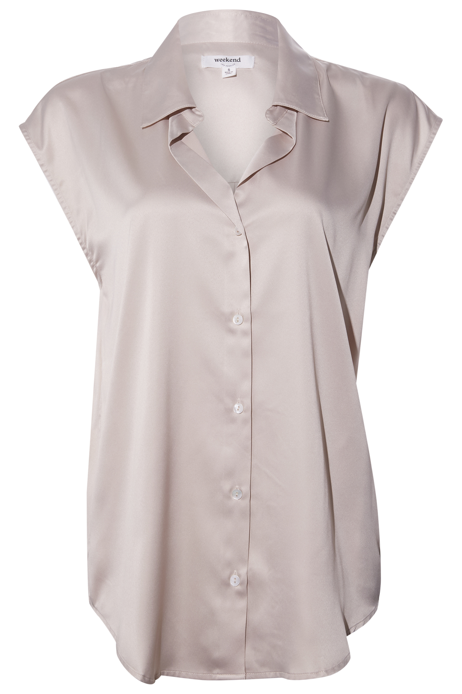Sleeveless Button Front