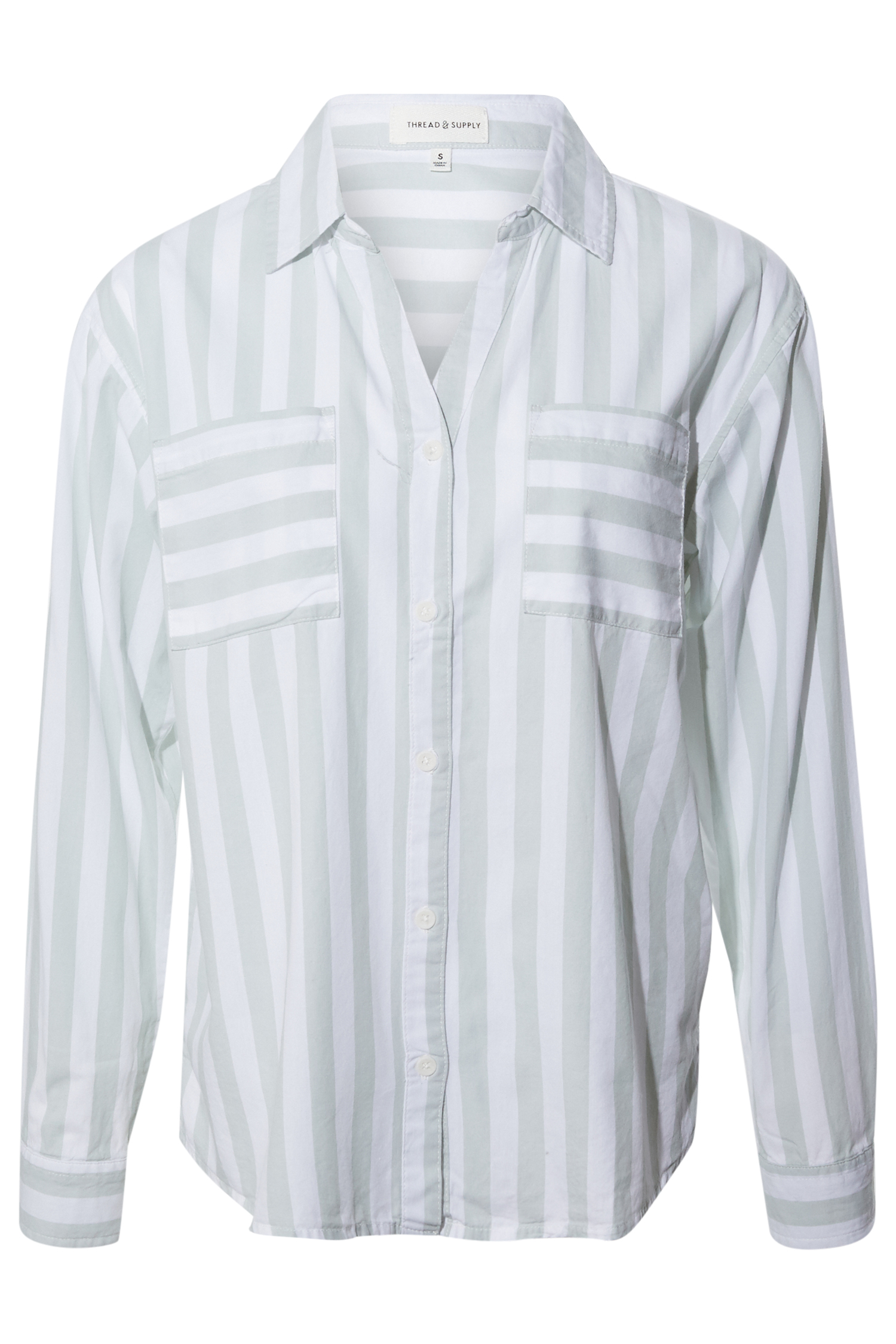 Thread & Supply Striped Button Front