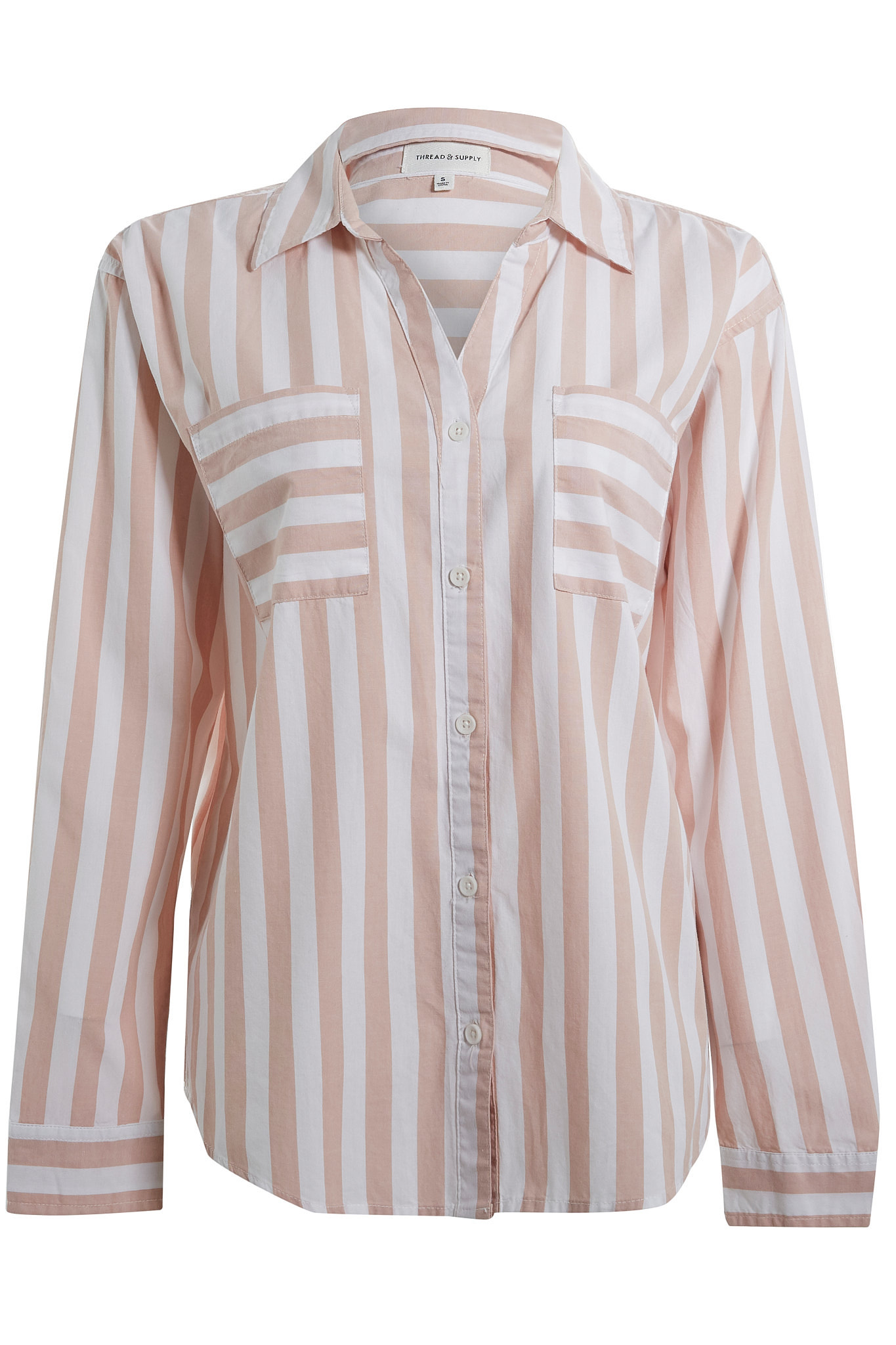 Thread & Supply Striped Button Front