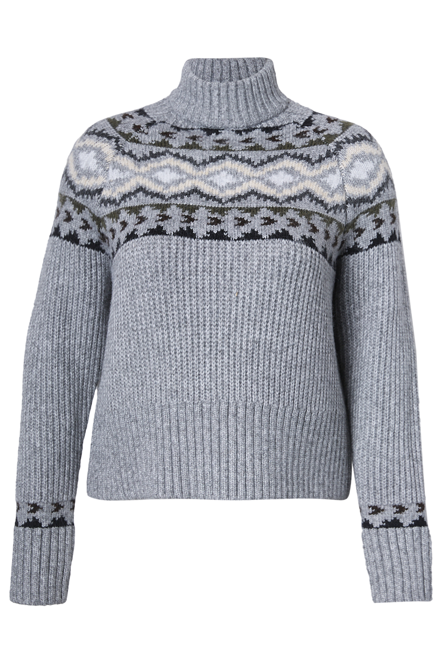 Aztec Mock Neck Sweater