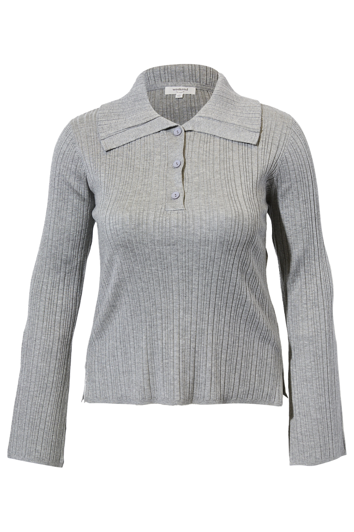 Collared Ribbed Top