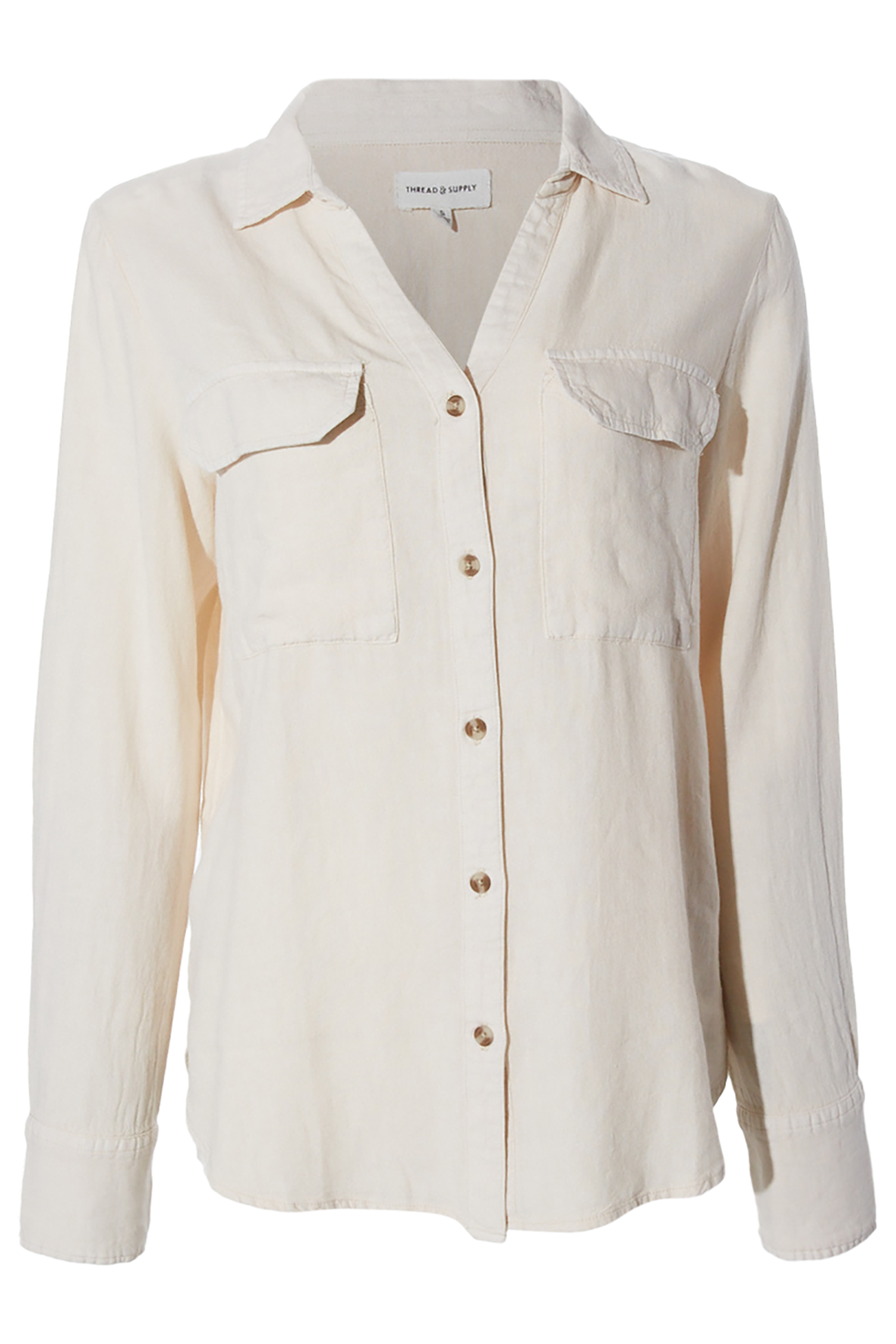 Thread & Supply Button Front Top