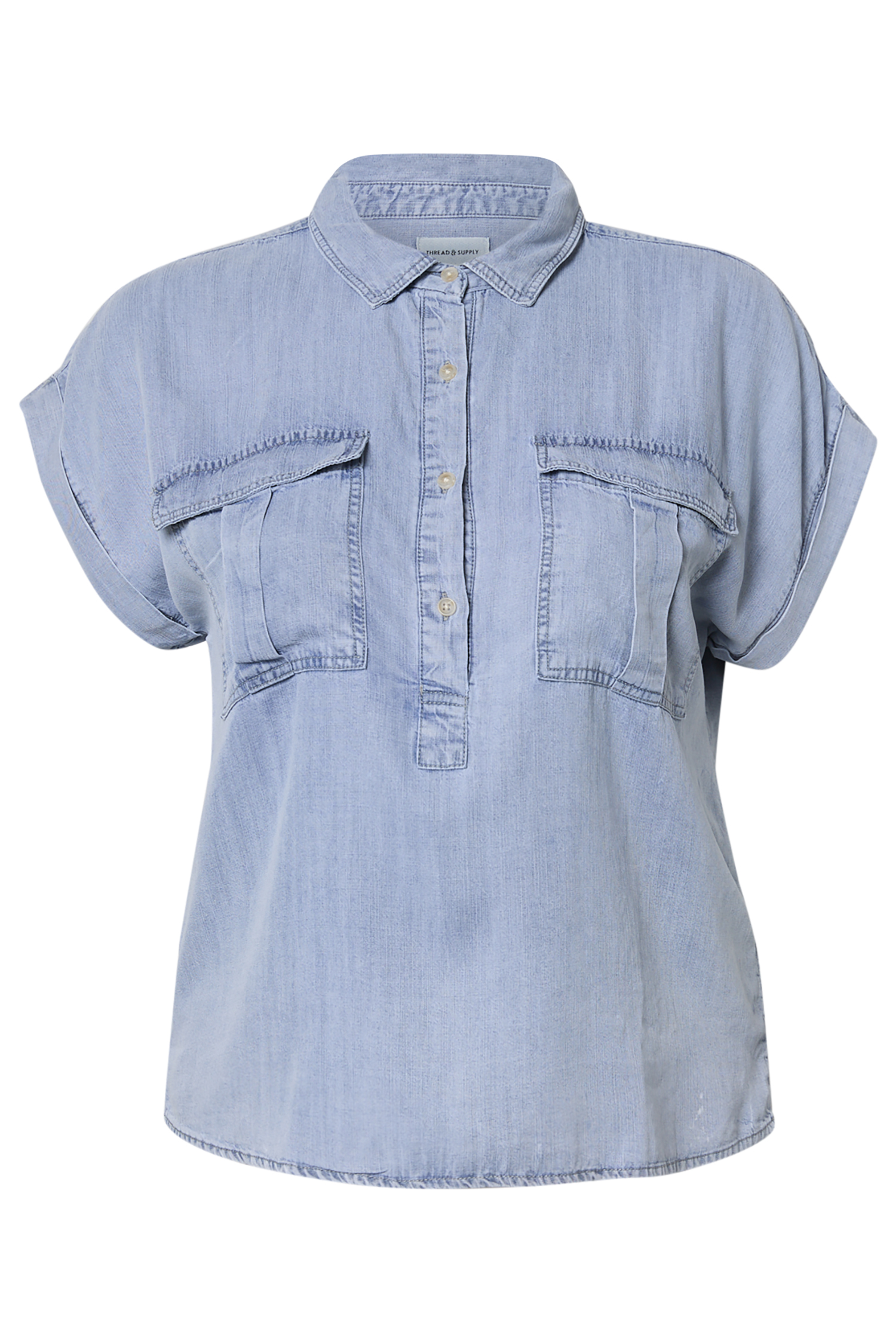 Thread & Supply Front Half Button Shirt