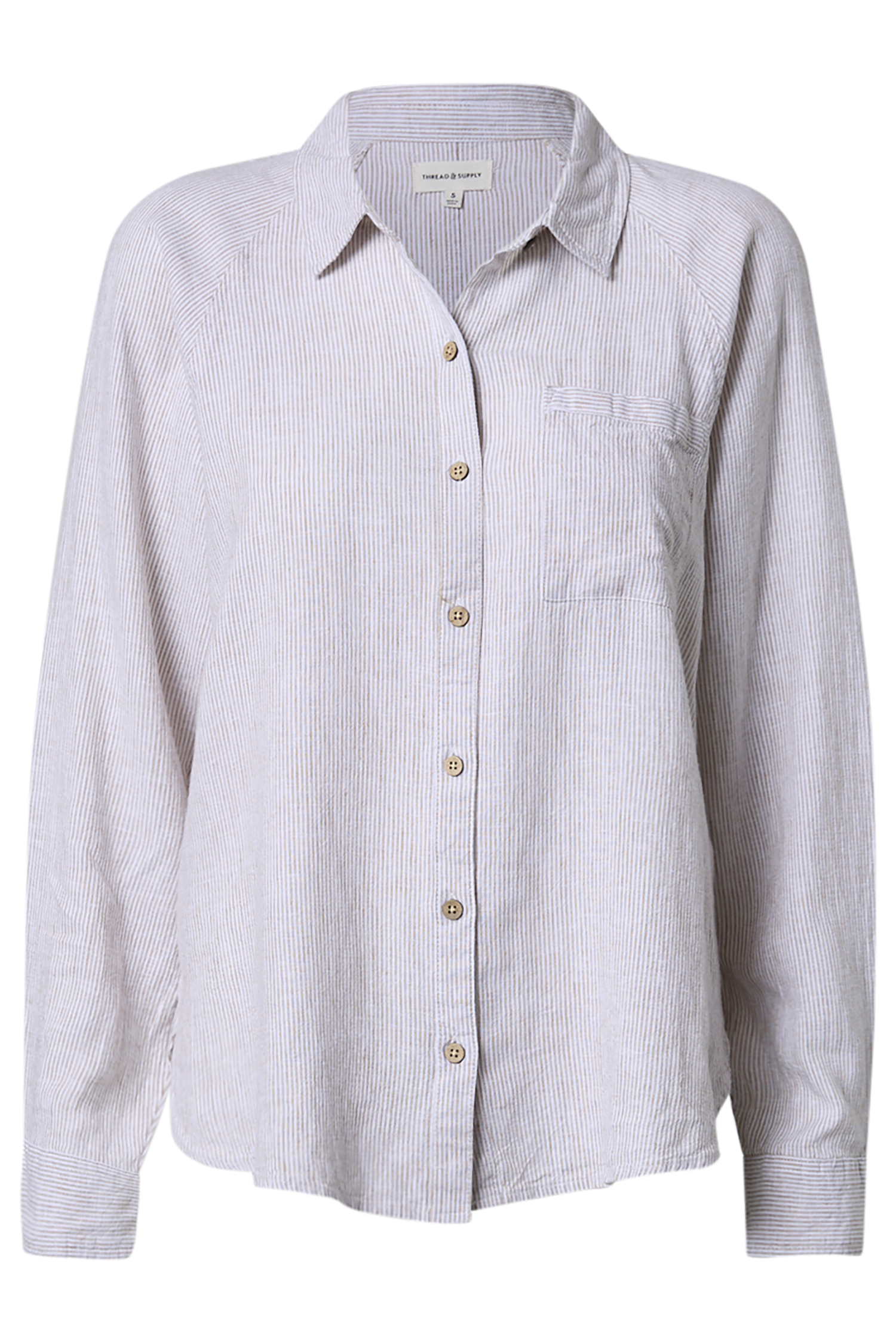 Thread & Supply Long Sleeve Striped Shirt