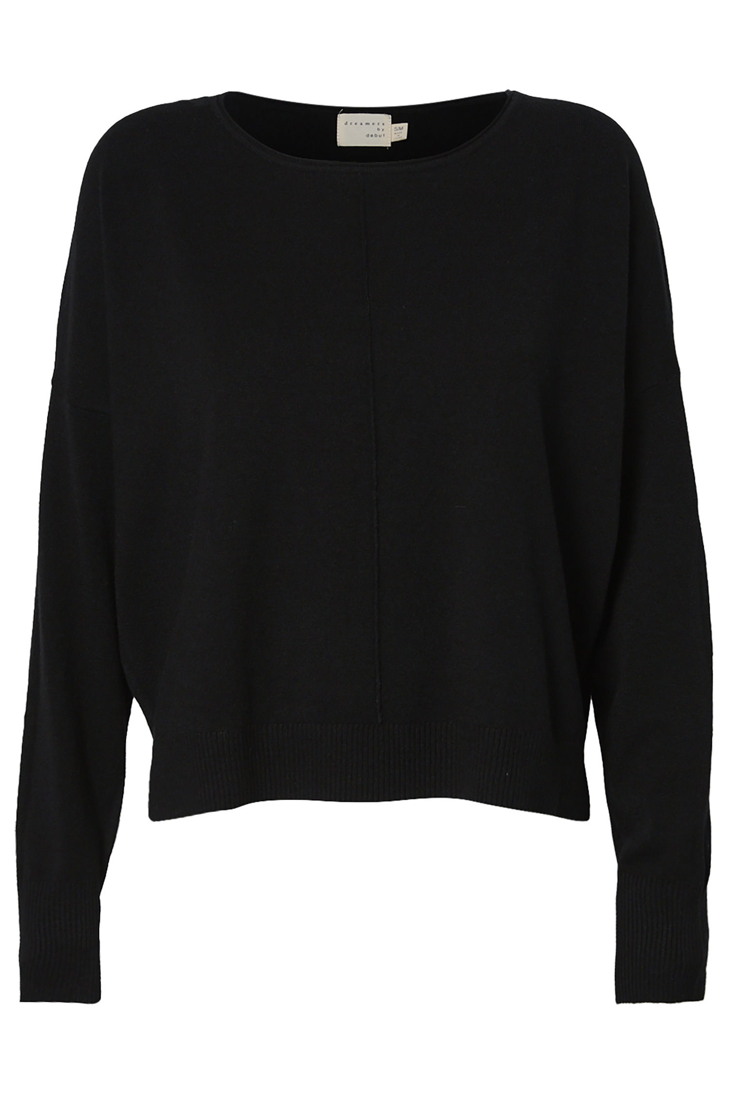 Long Sleeve Rolled Neckline Top
