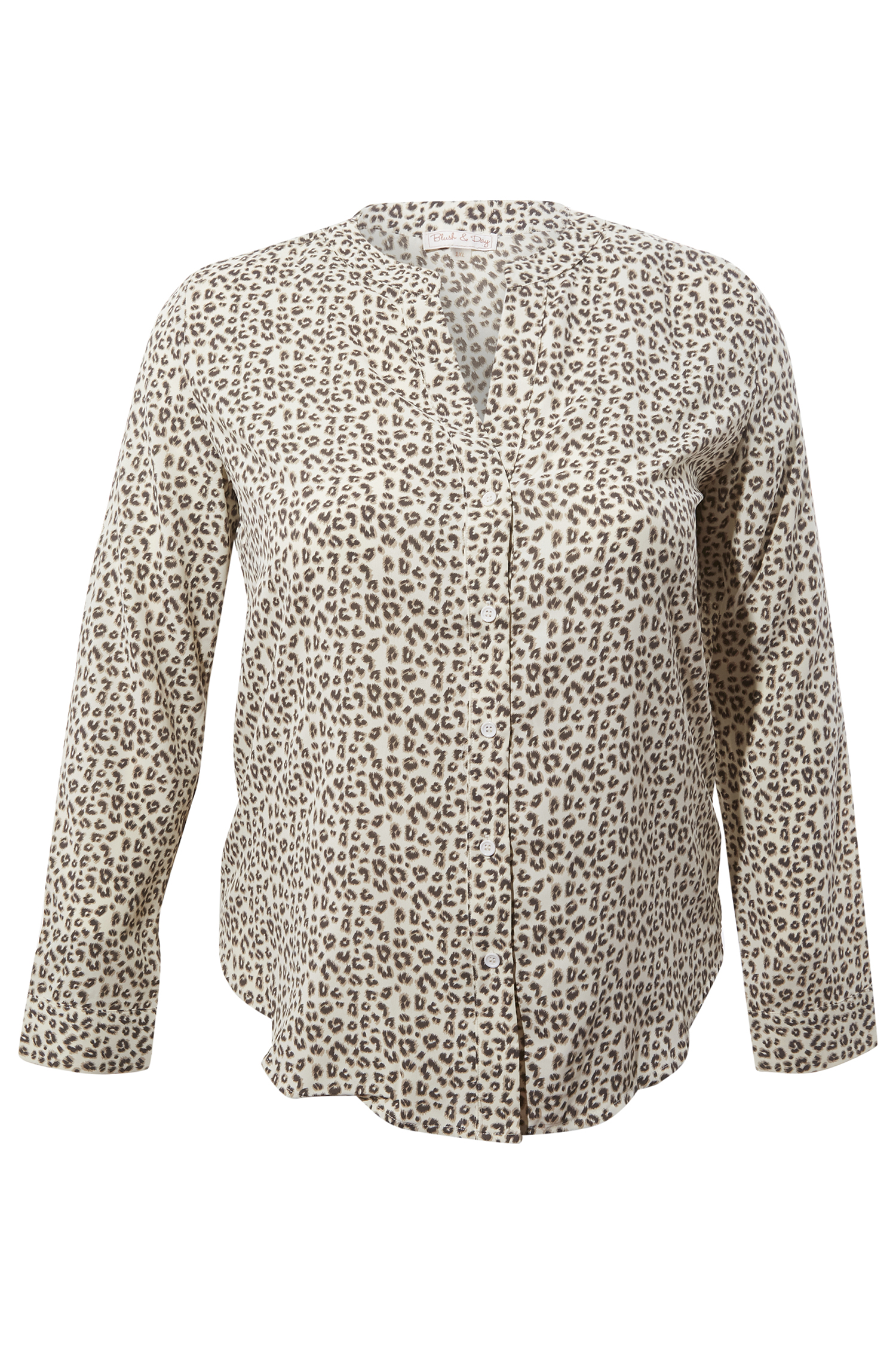 Animal Print Button Front Shirt
