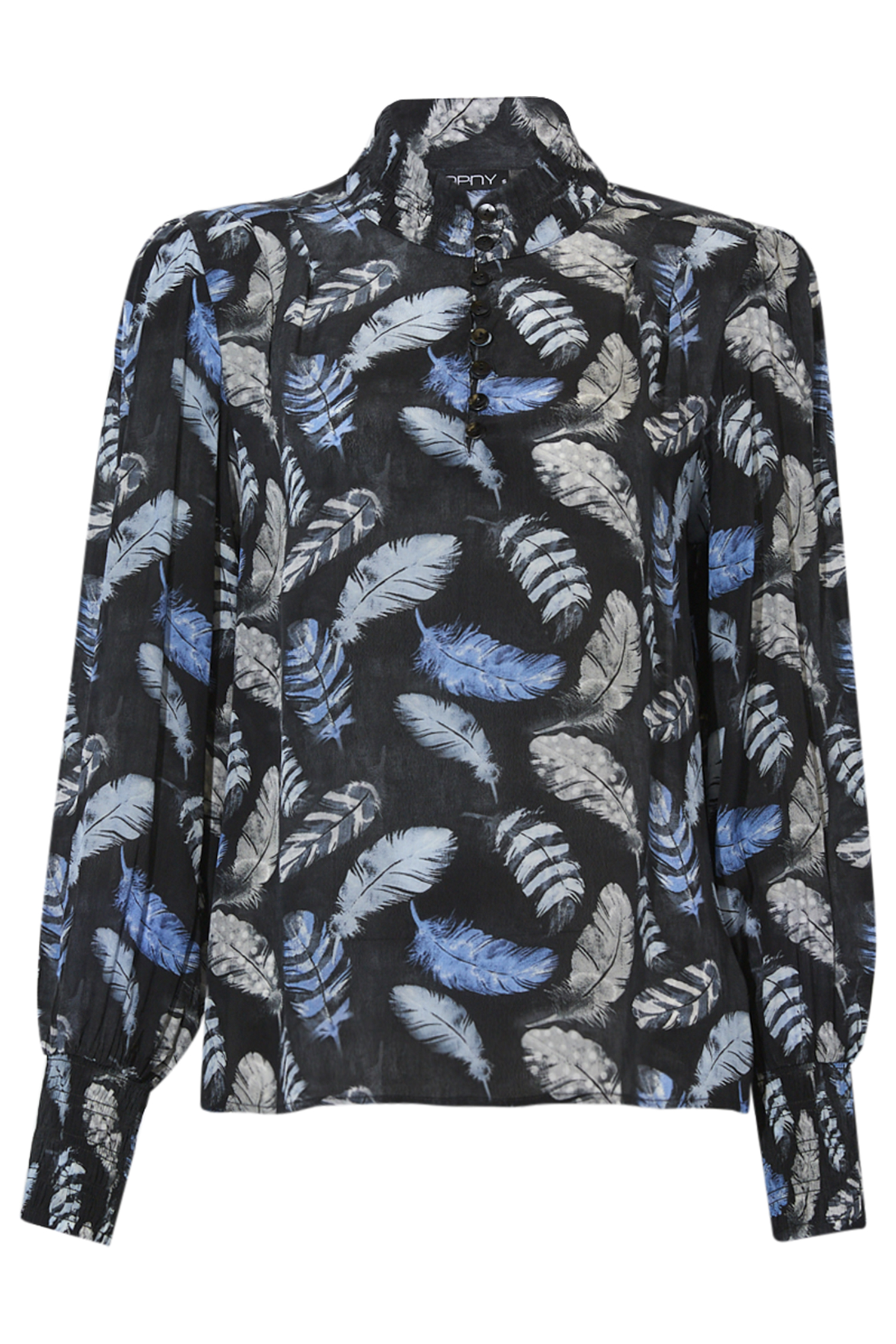 Puff Sleeve Blouse W/Ruched Detail