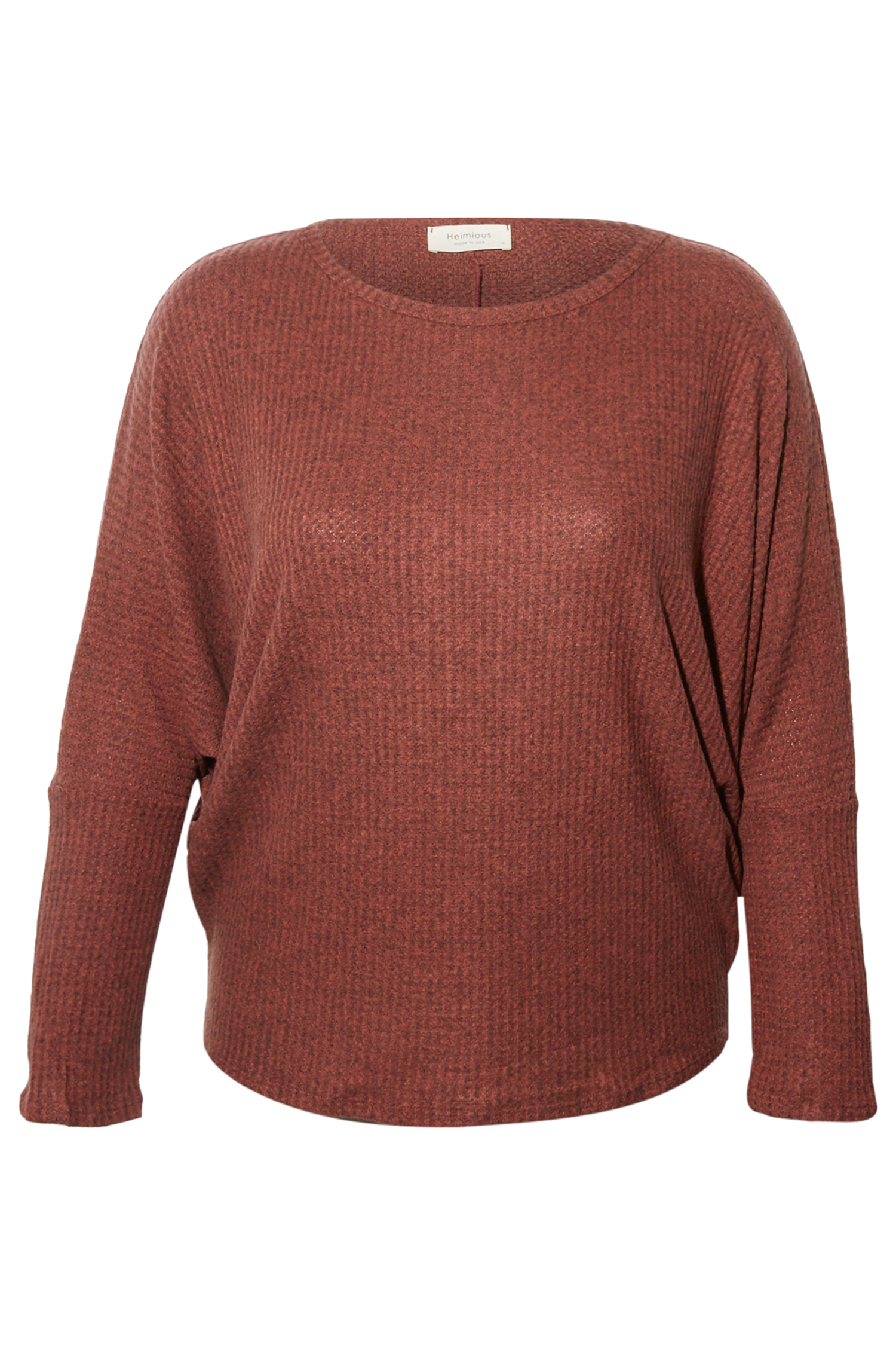Brushed Waffle Knit Top