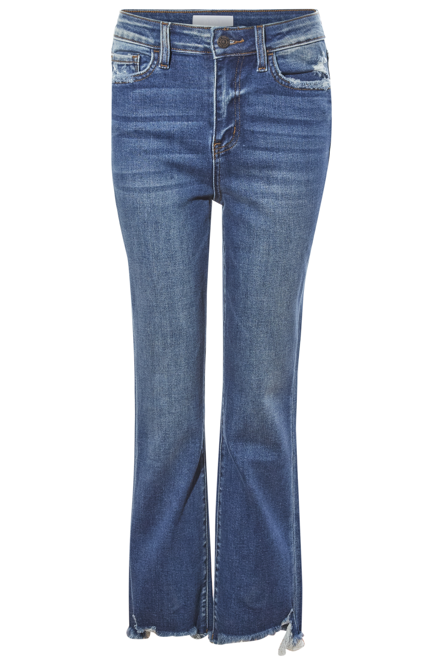 High Rise Ankle Flare Jean