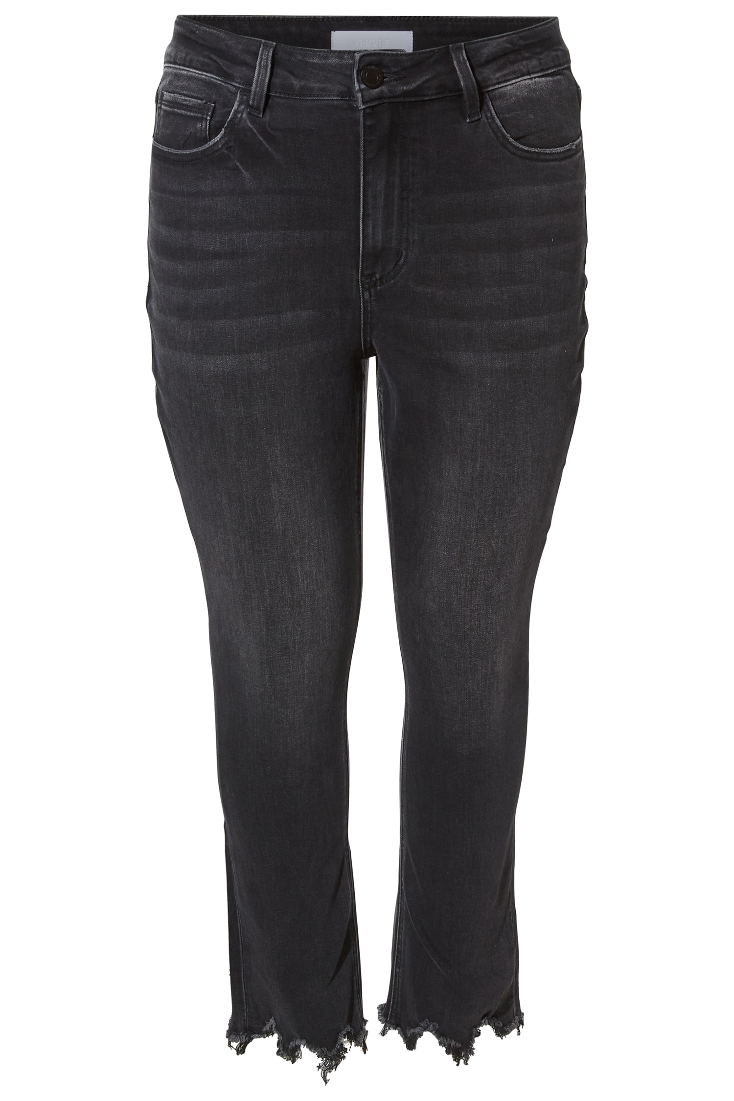 High Rise Slim Straight Leg