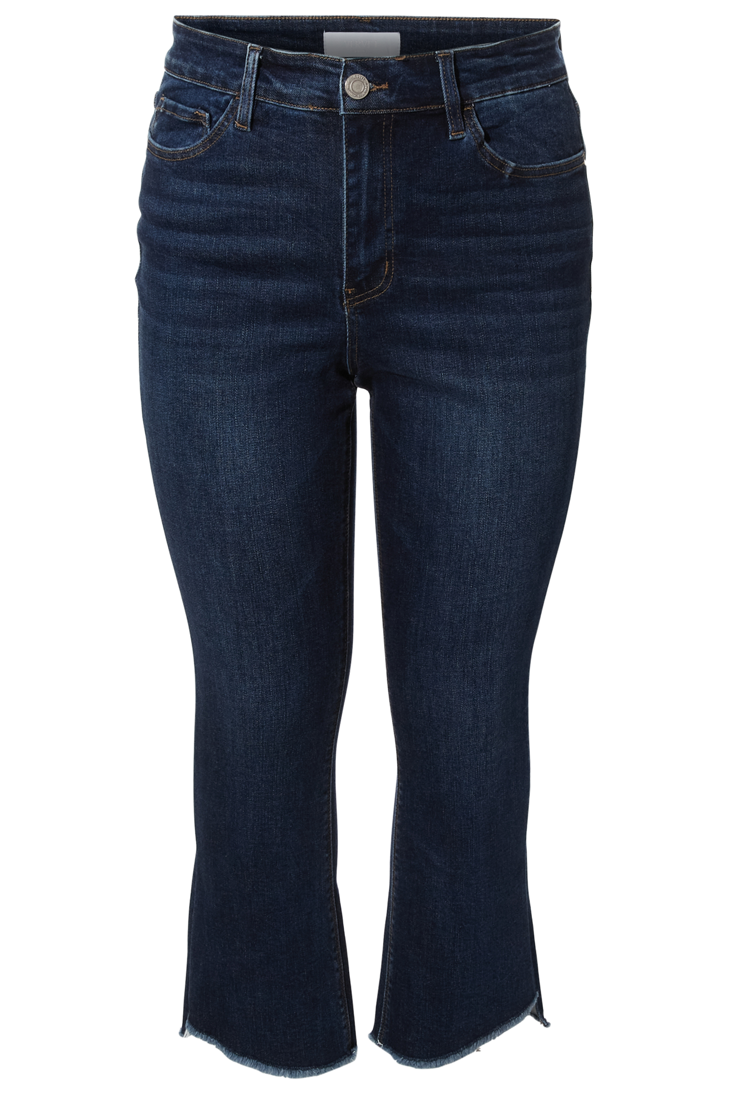 High Rise Cropped Flare Jean
