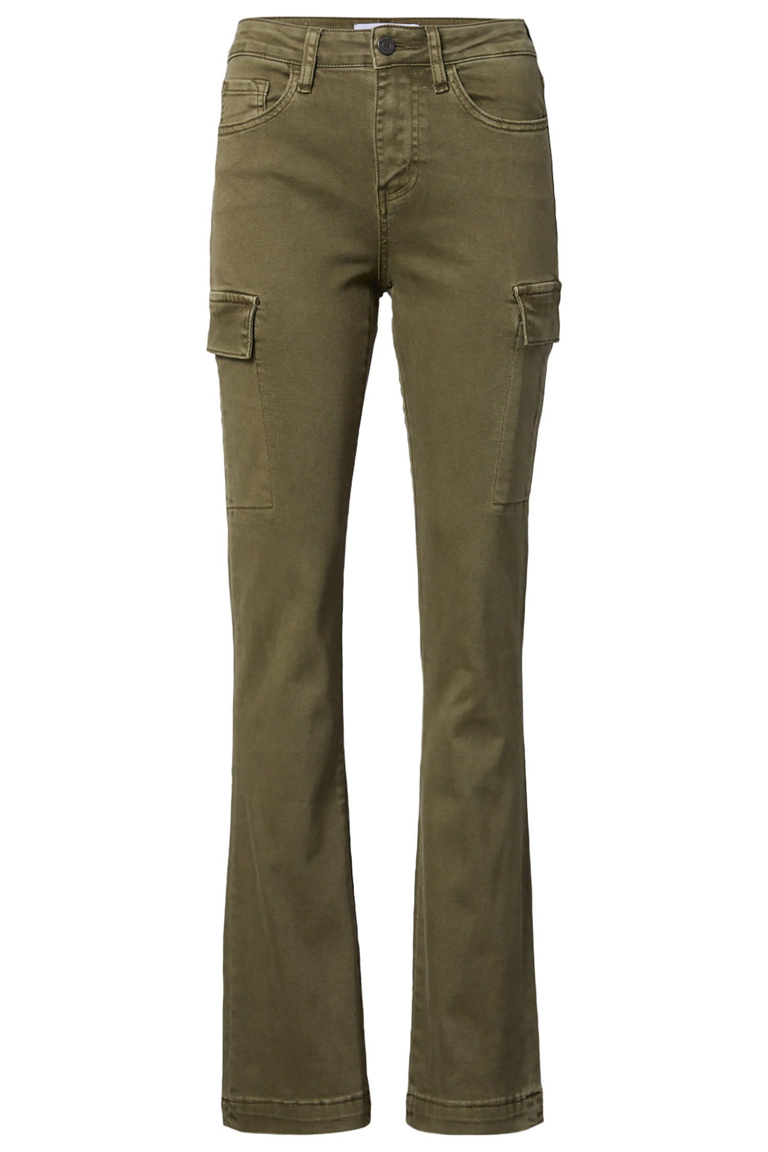High Rise Bootcut Cargo Denim