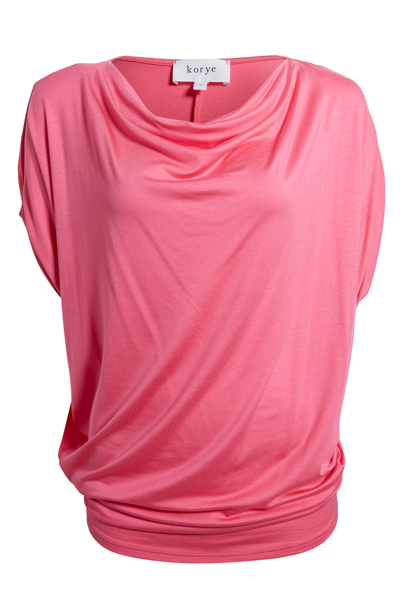 Cowl Neck Dolman Sleeve Top