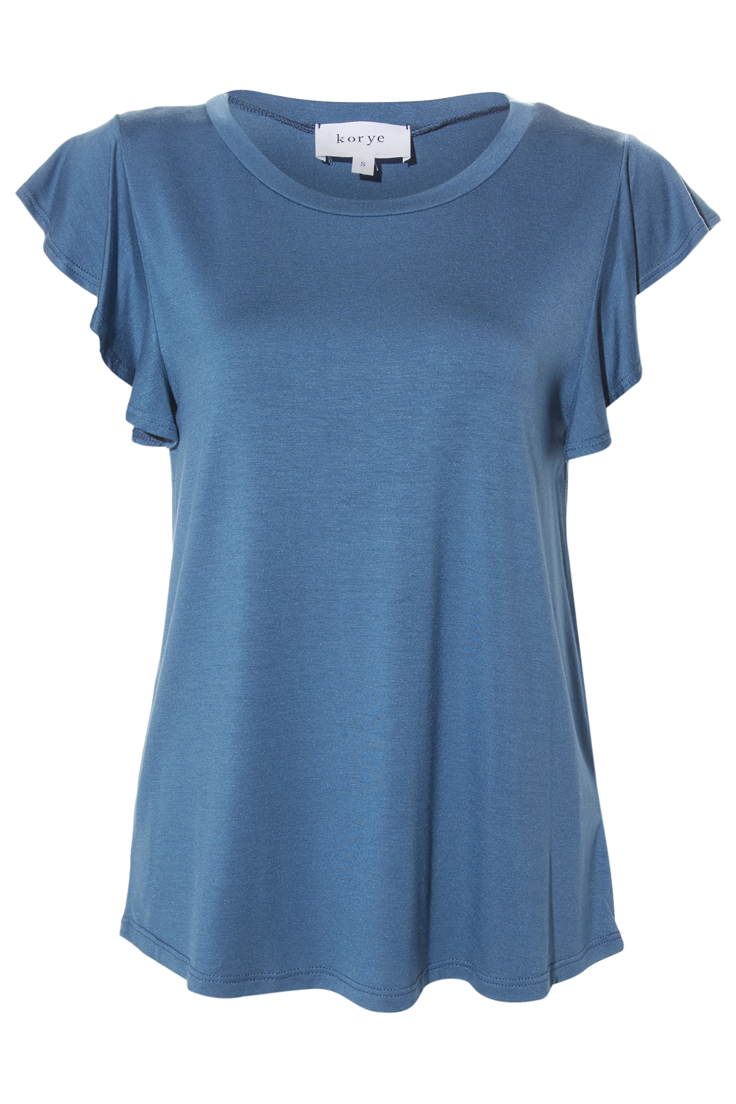 Short Flutter Sleeve Top