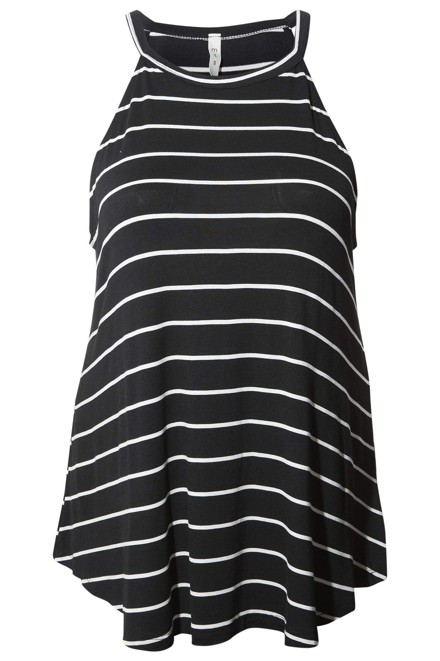 Striped Halter Neck Top