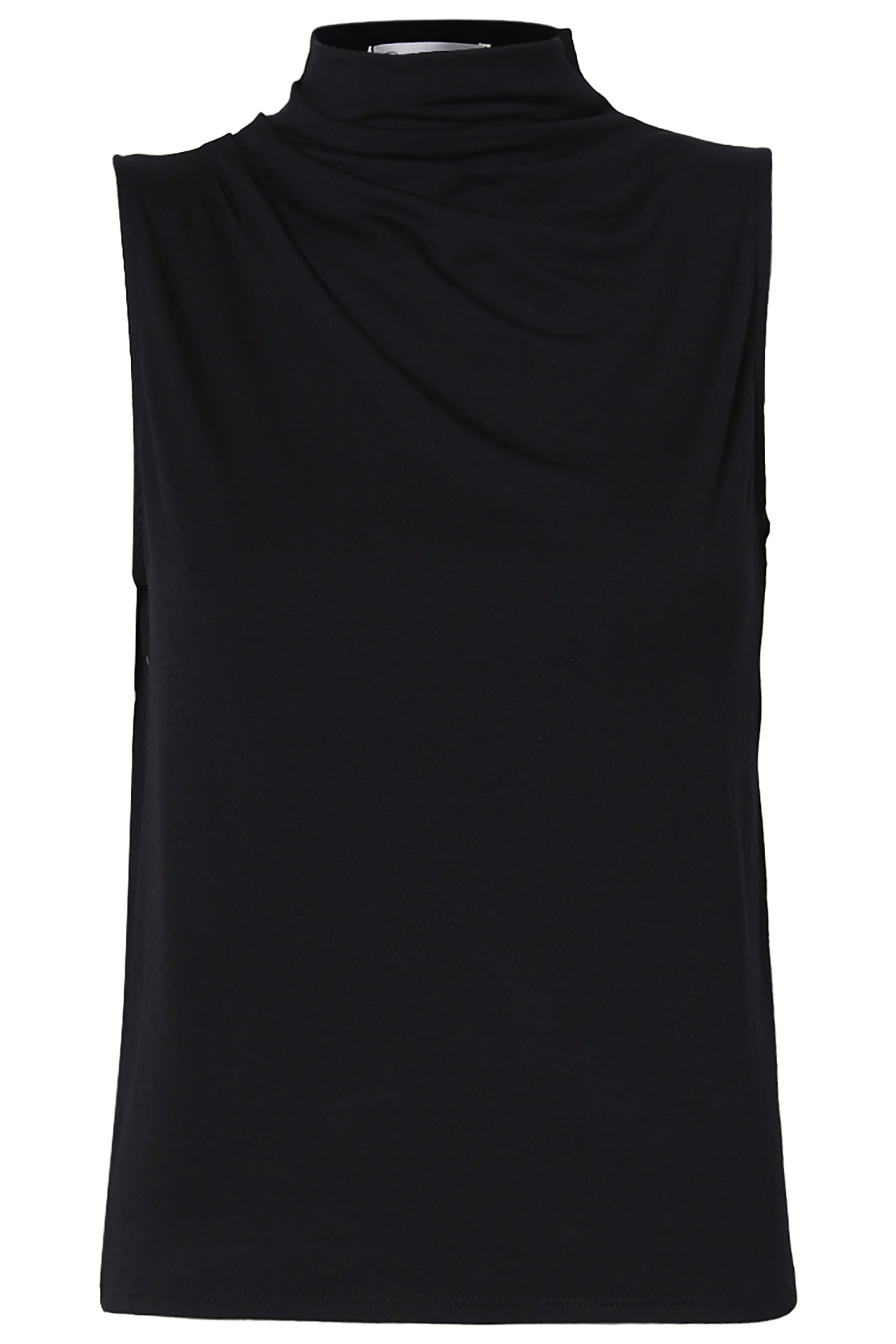 Mock Neck Sleeveless Top