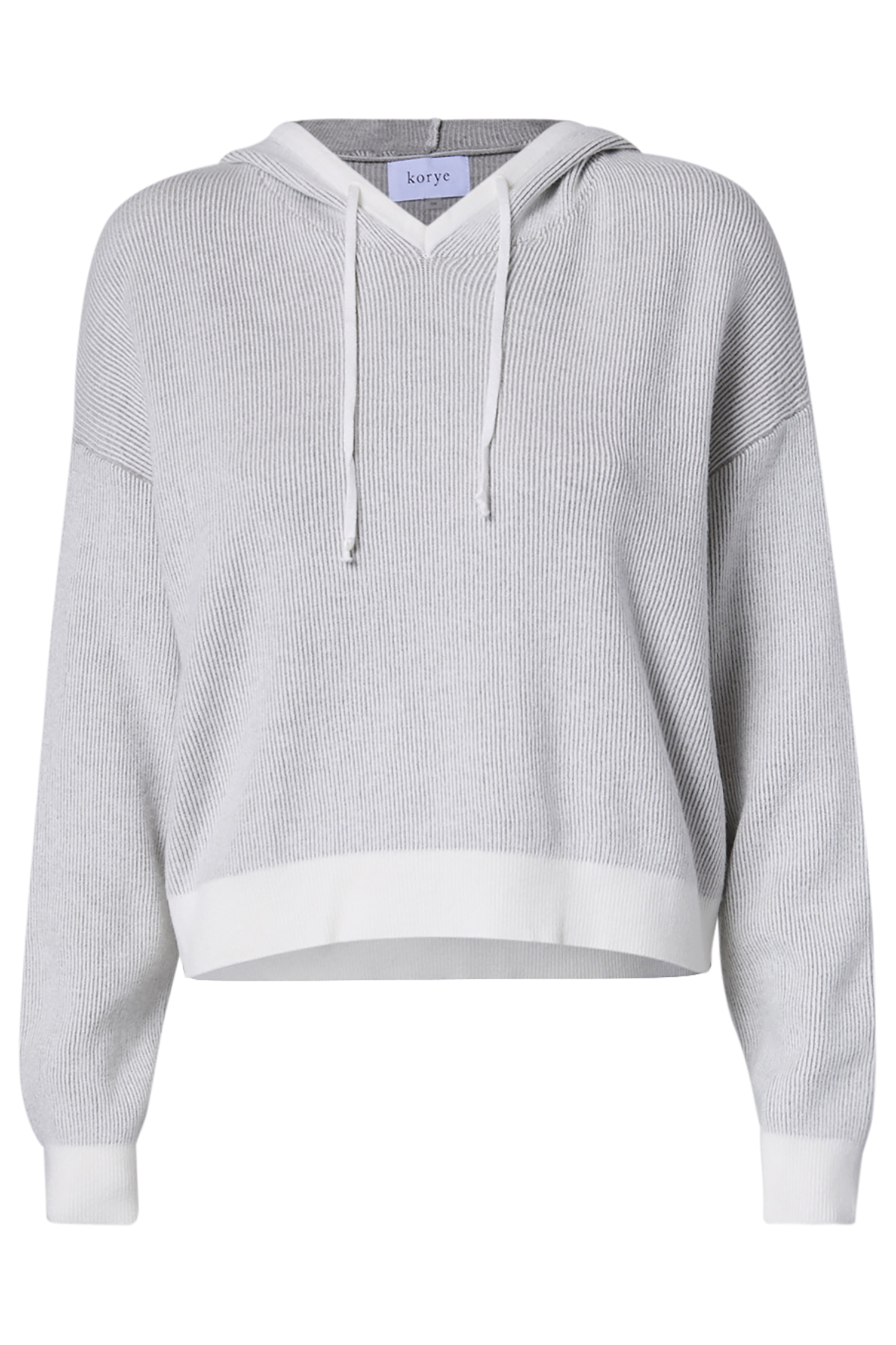 Hooded Ribbed Pullover