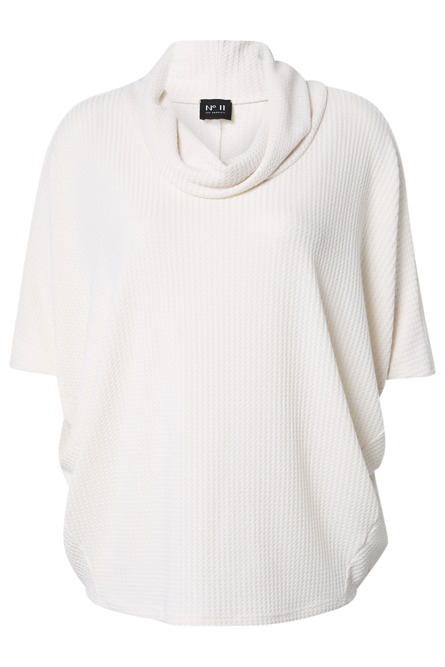 Princess Waffle 3/4 Cowl Neck Top