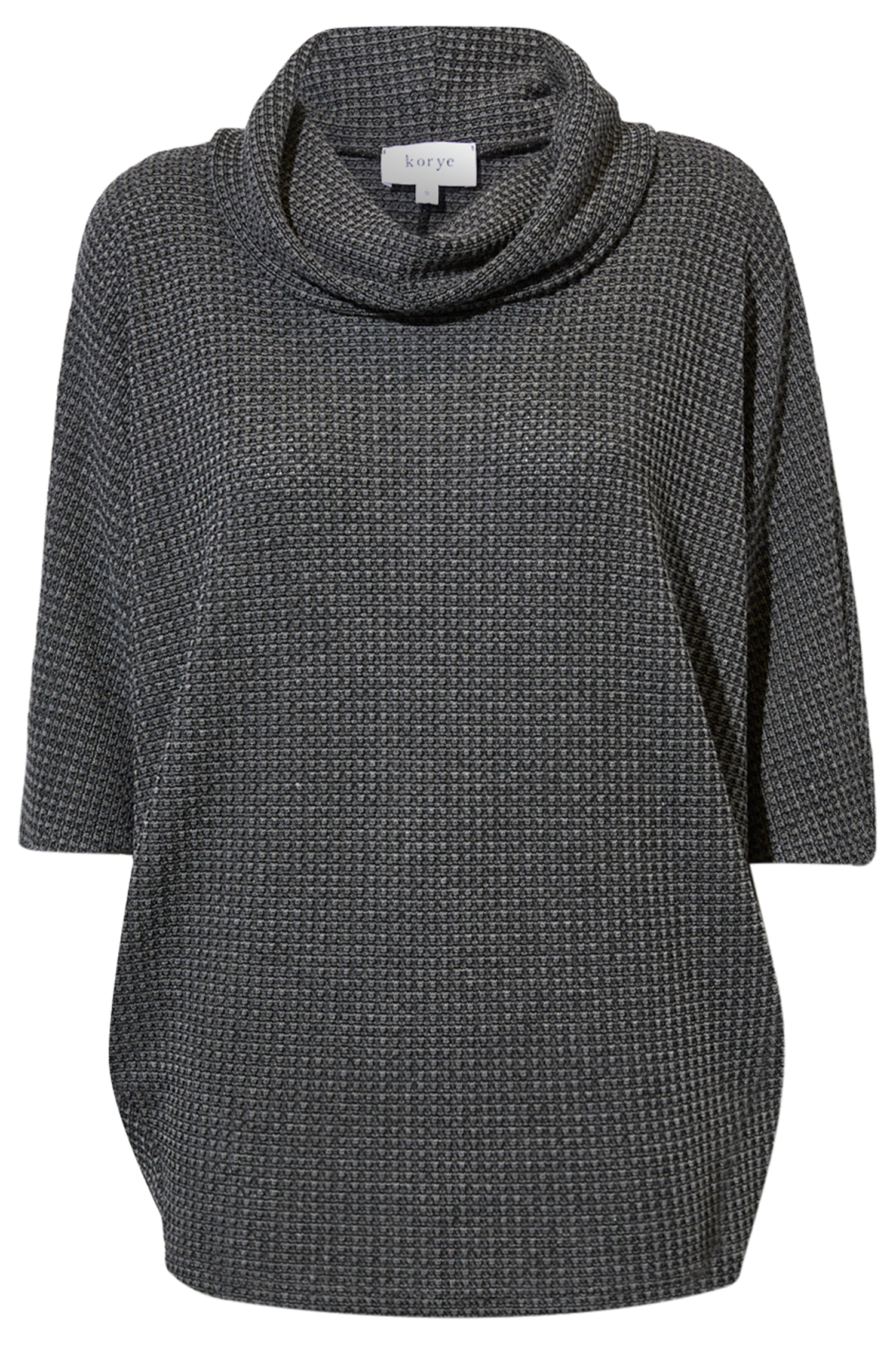 Princess Waffle 3/4 Cowl Neck Top