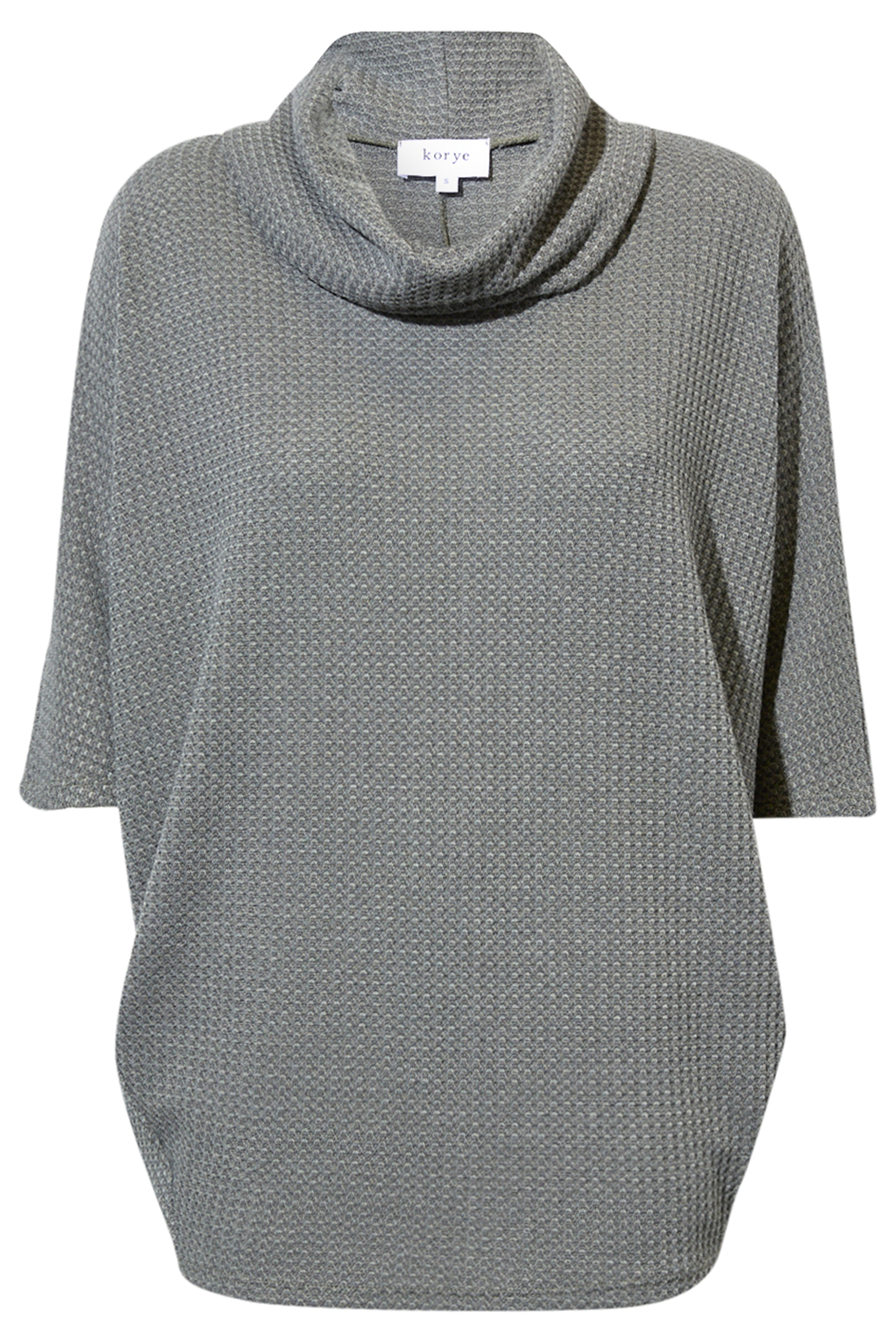 Princess Waffle 3/4 Cowl Neck Top