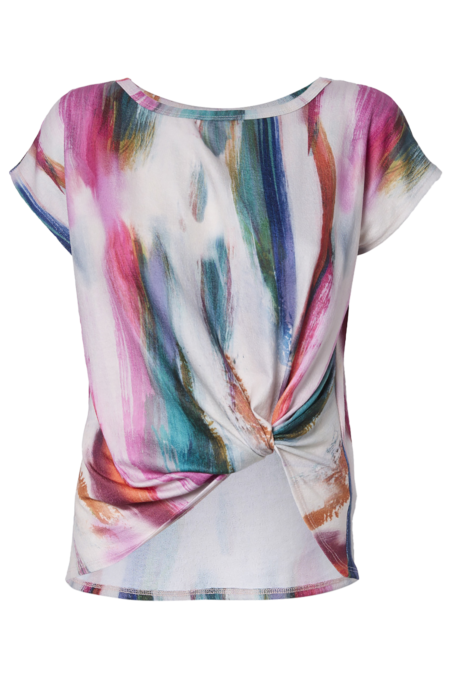 Watercolor Side Knot Top