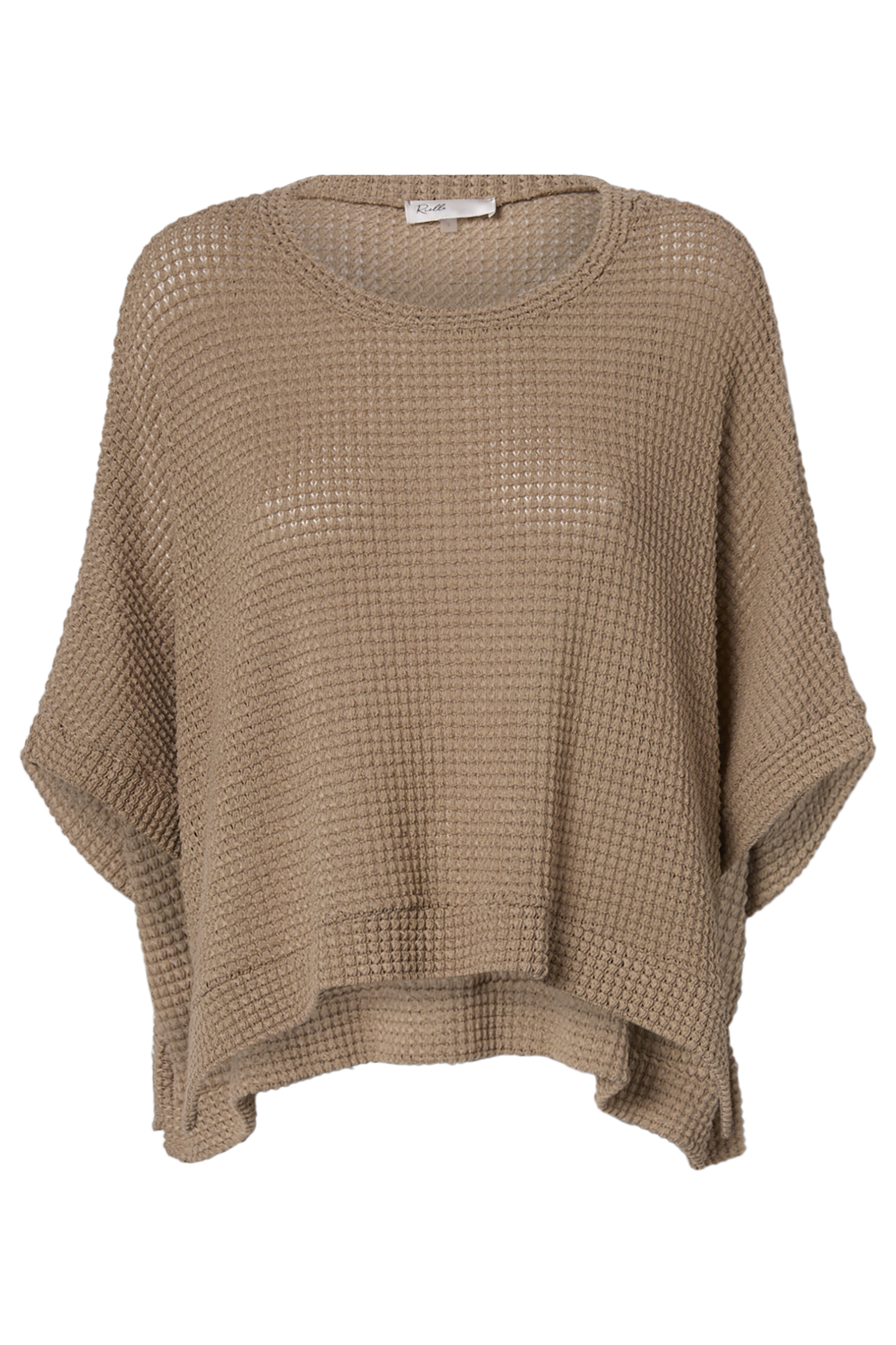 Waffle Knit Poncho Top